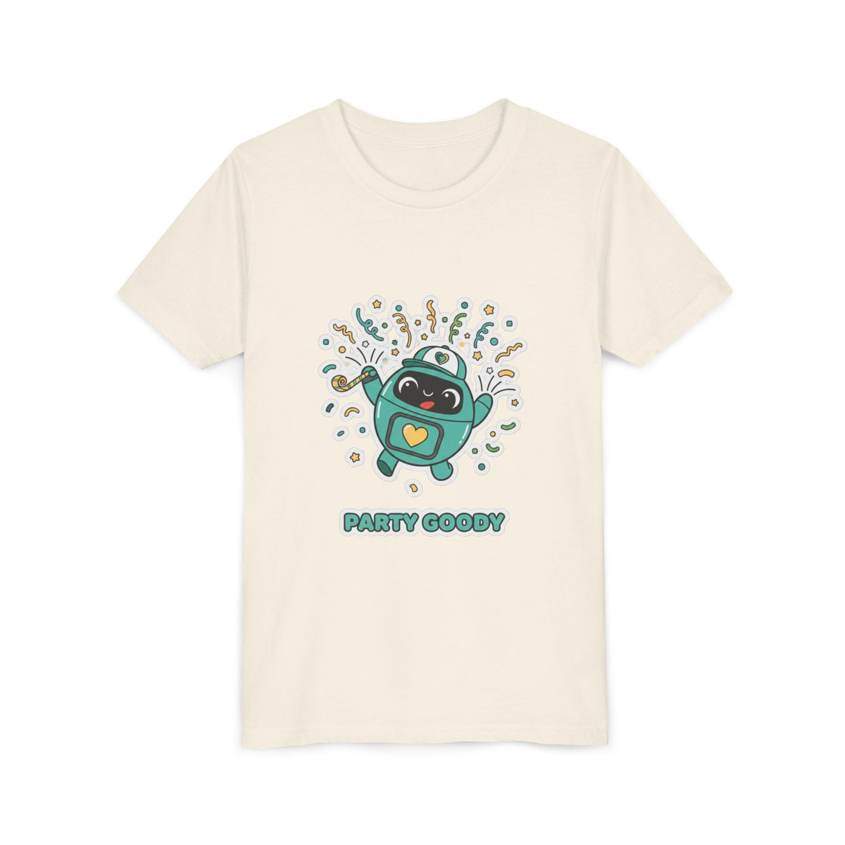Party Goody Youth T-Shirt | Goody Universe Celebration Kids Robot Tee - Good Life Goods