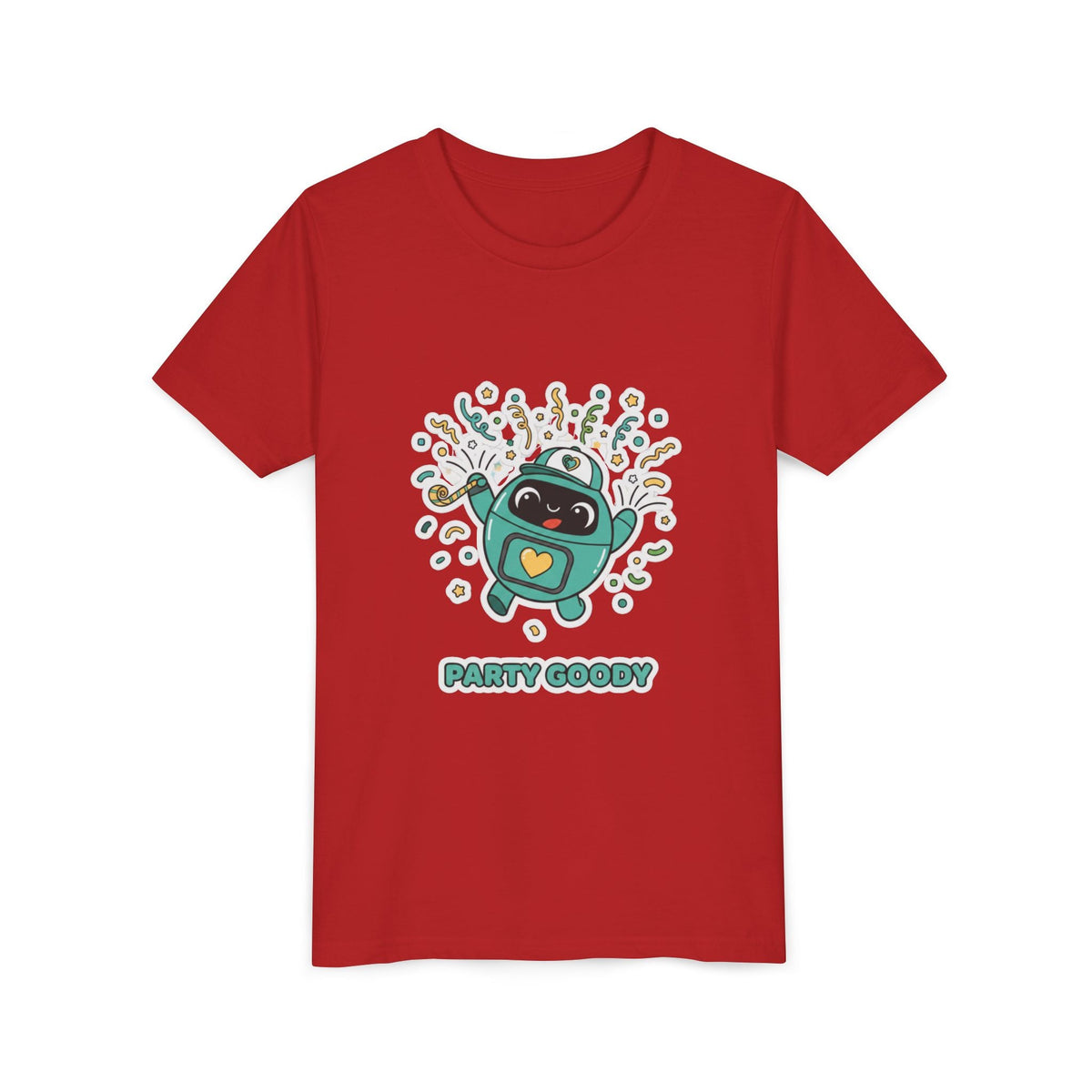 Party Goody Youth T-Shirt | Goody Universe Celebration Kids Robot Tee - Good Life Goods