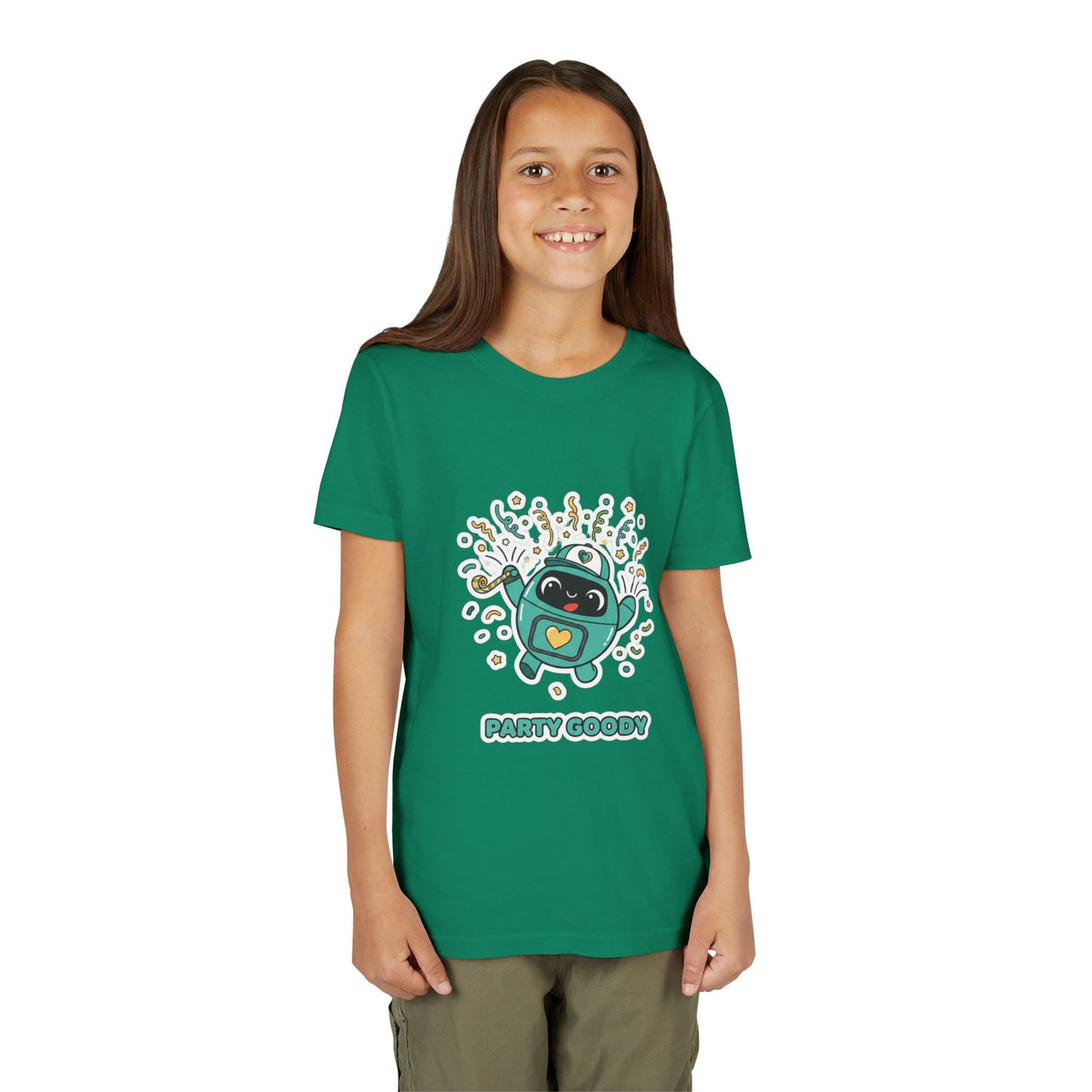 Party Goody Youth T-Shirt | Goody Universe Celebration Kids Robot Tee - Good Life Goods