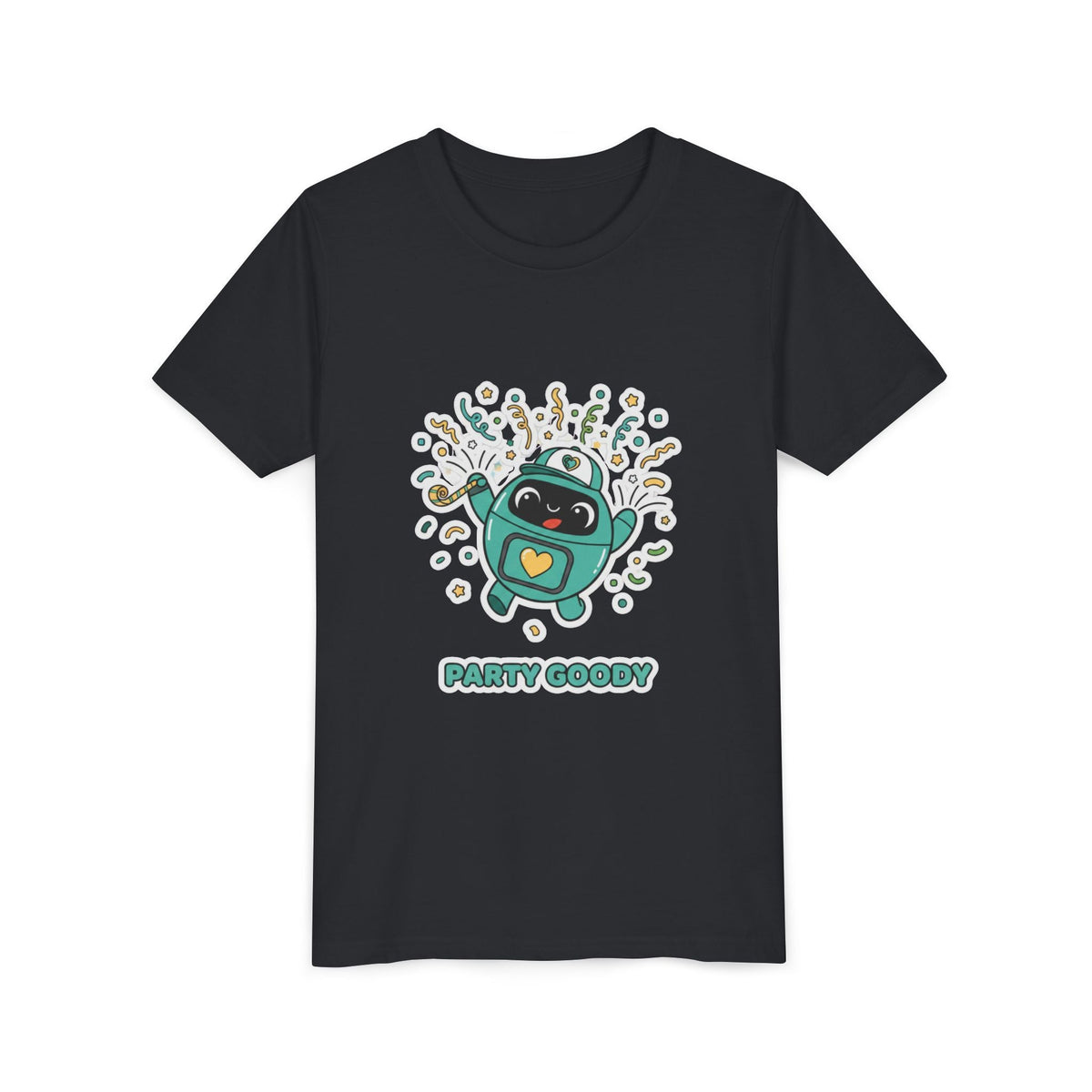 Party Goody Youth T-Shirt | Goody Universe Celebration Kids Robot Tee - Good Life Goods