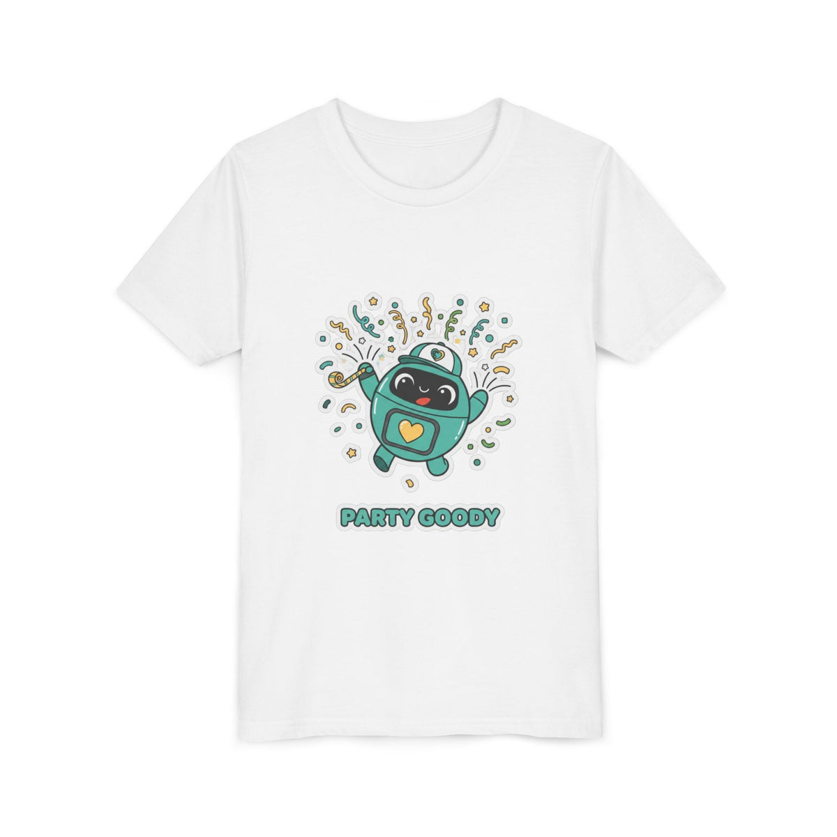 Party Goody Youth T-Shirt | Goody Universe Celebration Kids Robot Tee - Good Life Goods