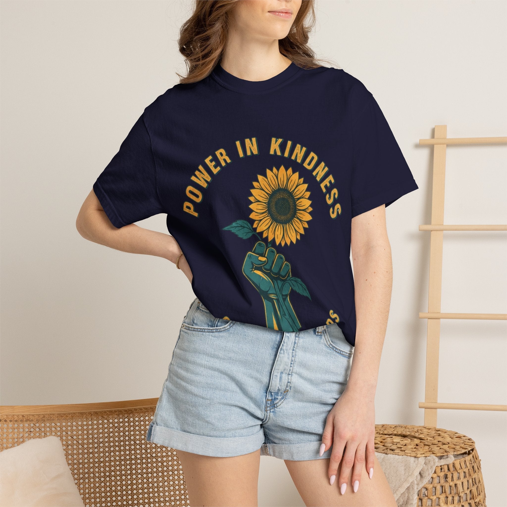 Power in Kindness Sunflower T-Shirt — Good Life Goods Graphic Tee - Good Life Goods