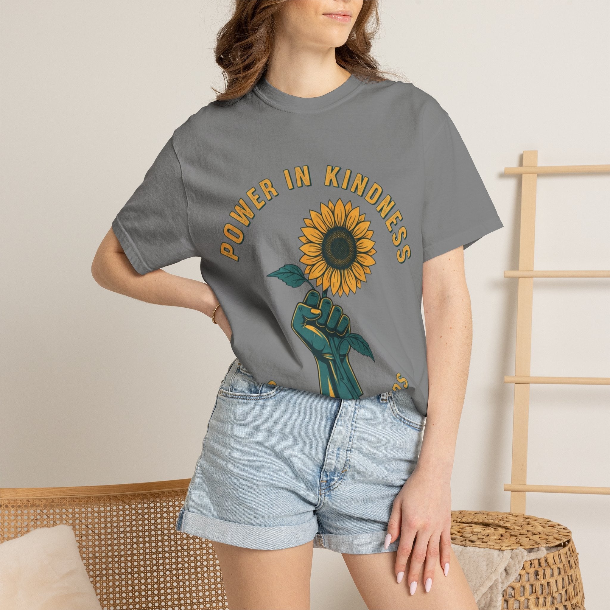 Power in Kindness Sunflower T-Shirt — Good Life Goods Graphic Tee - Good Life Goods