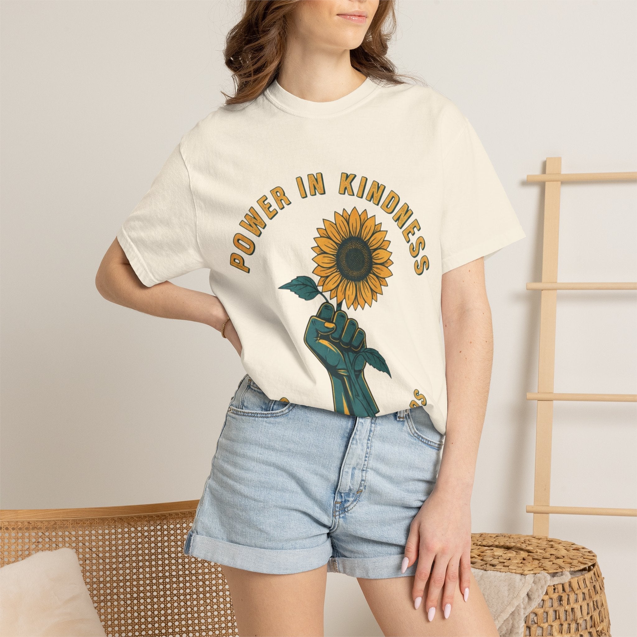 Power in Kindness Sunflower T-Shirt — Good Life Goods Graphic Tee - Good Life Goods