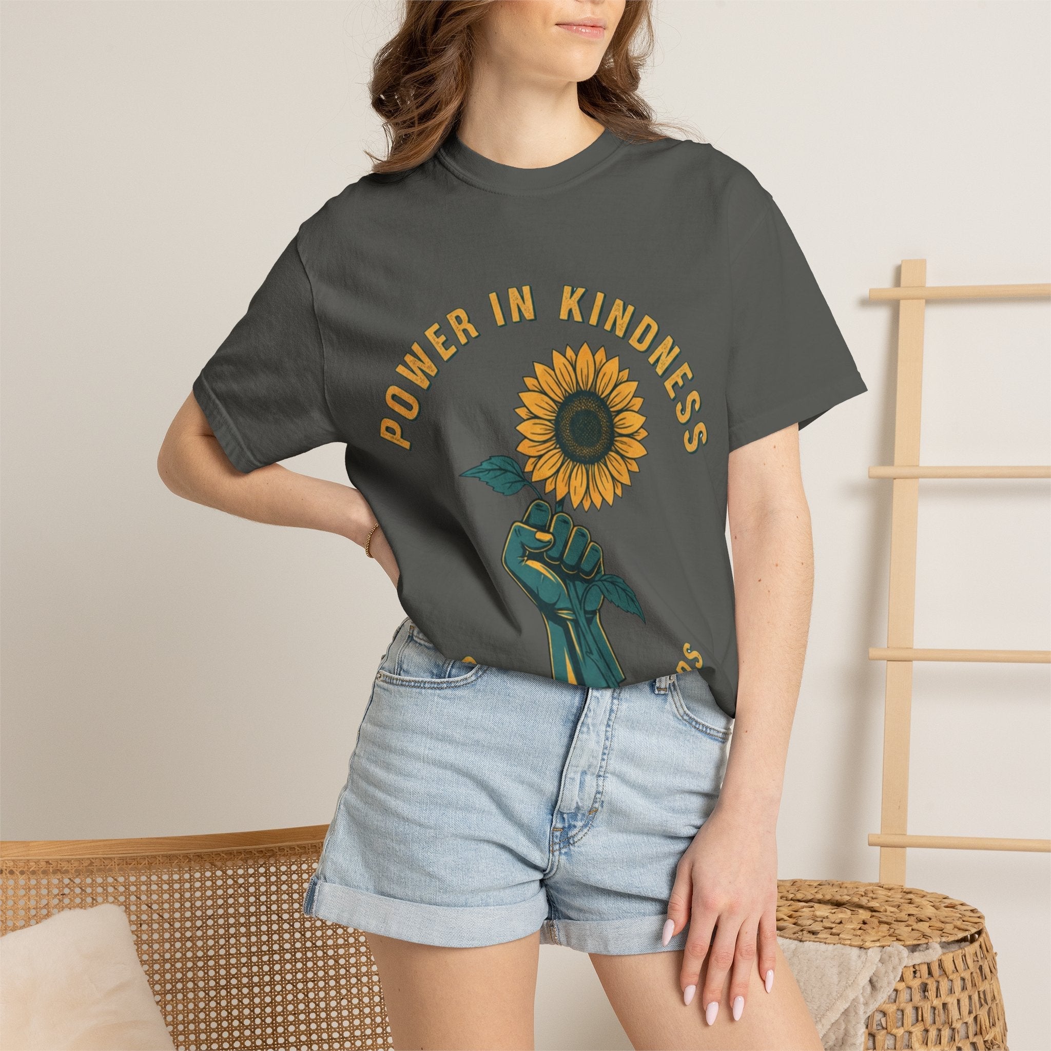 Power in Kindness Sunflower T-Shirt — Good Life Goods Graphic Tee - Good Life Goods
