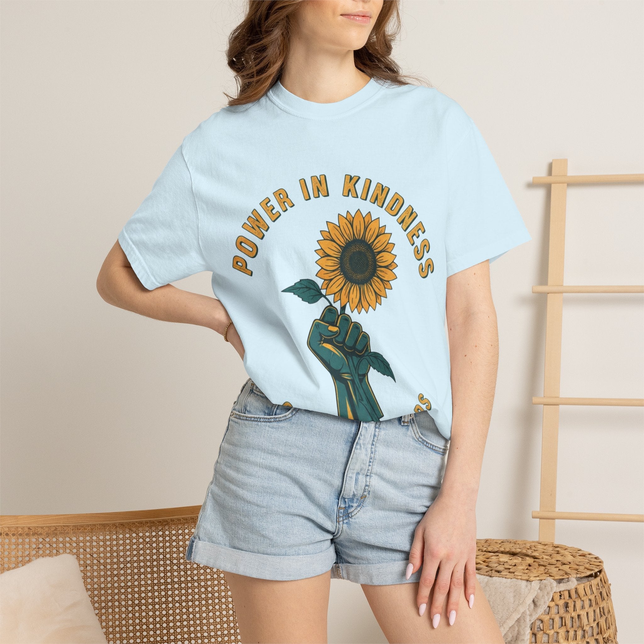 Power in Kindness Sunflower T-Shirt — Good Life Goods Graphic Tee - Good Life Goods