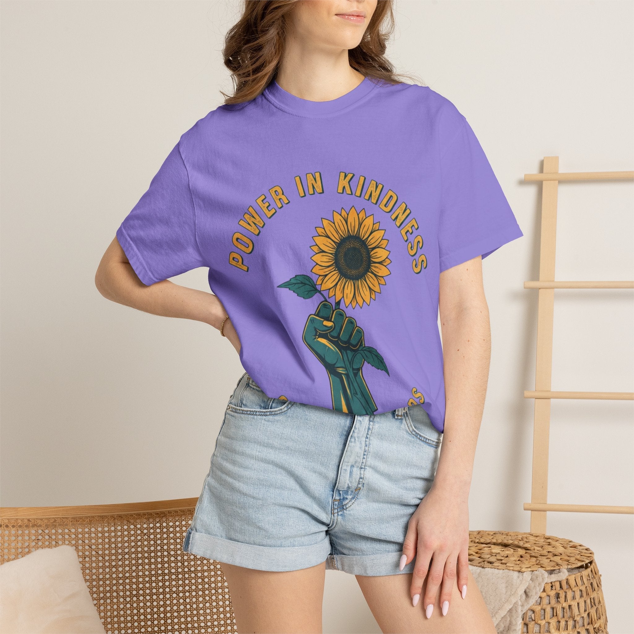 Power in Kindness Sunflower T-Shirt — Good Life Goods Graphic Tee - Good Life Goods