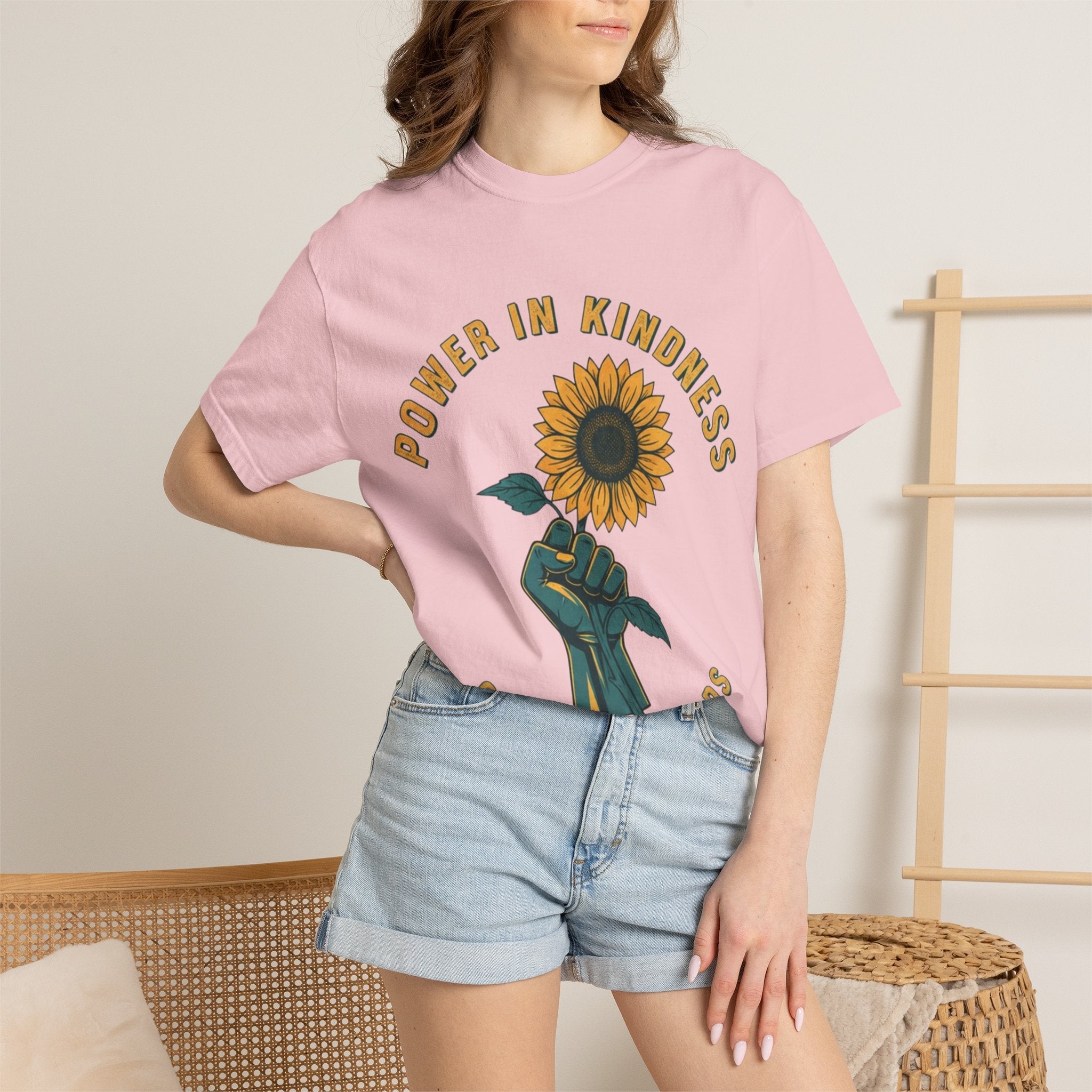 Power in Kindness Sunflower T-Shirt — Good Life Goods Graphic Tee - Good Life Goods