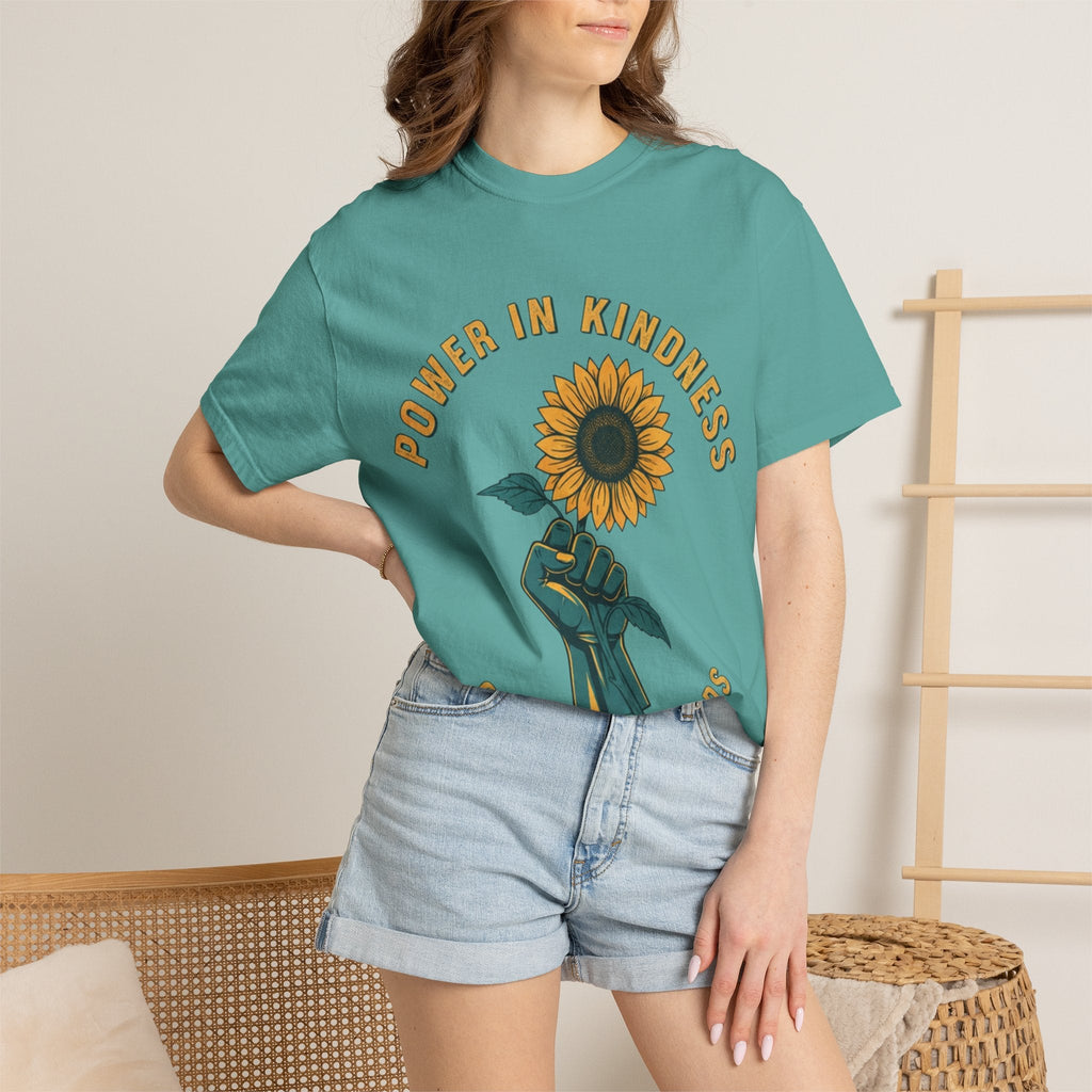 Power in Kindness Sunflower T-Shirt — Good Life Goods Graphic Tee - Good Life Goods