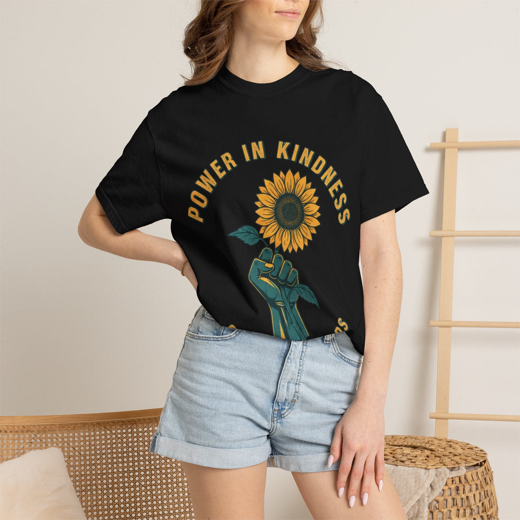 Power in Kindness Sunflower T-Shirt — Good Life Goods Graphic Tee - Good Life Goods