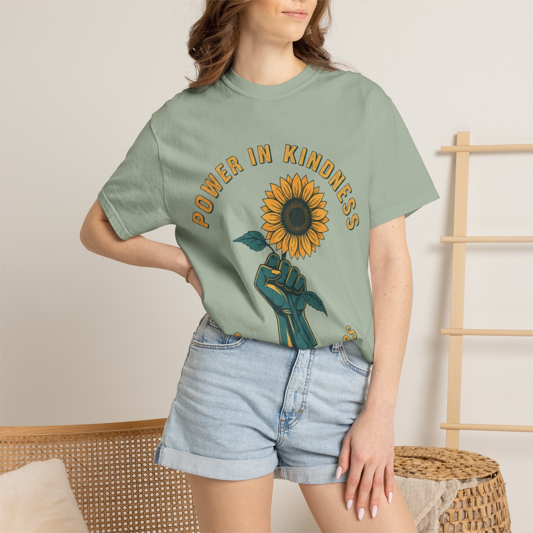 Power in Kindness Sunflower T-Shirt — Good Life Goods Graphic Tee - Good Life Goods