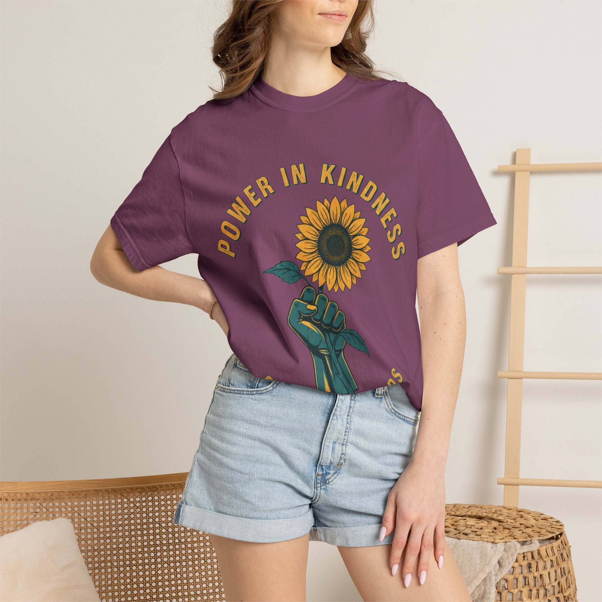 Power in Kindness Sunflower T-Shirt — Good Life Goods Graphic Tee - Good Life Goods