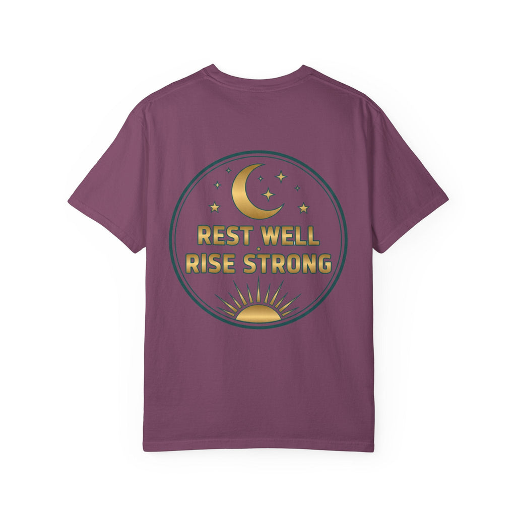 Rest Is Productive T-Shirt — Rest Well. Rise Strong. Back Graphic Tee - Good Life Goods