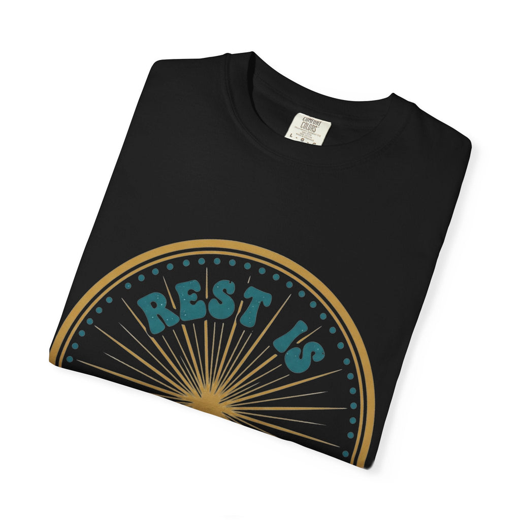 Rest Is Productive T-Shirt — Rest Well. Rise Strong. Back Graphic Tee - Good Life Goods