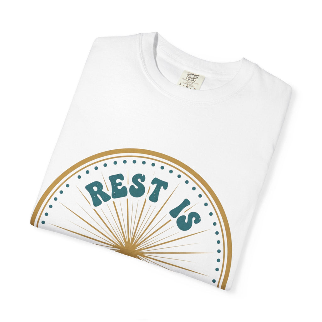 Rest Is Productive T-Shirt — Rest Well. Rise Strong. Back Graphic Tee - Good Life Goods
