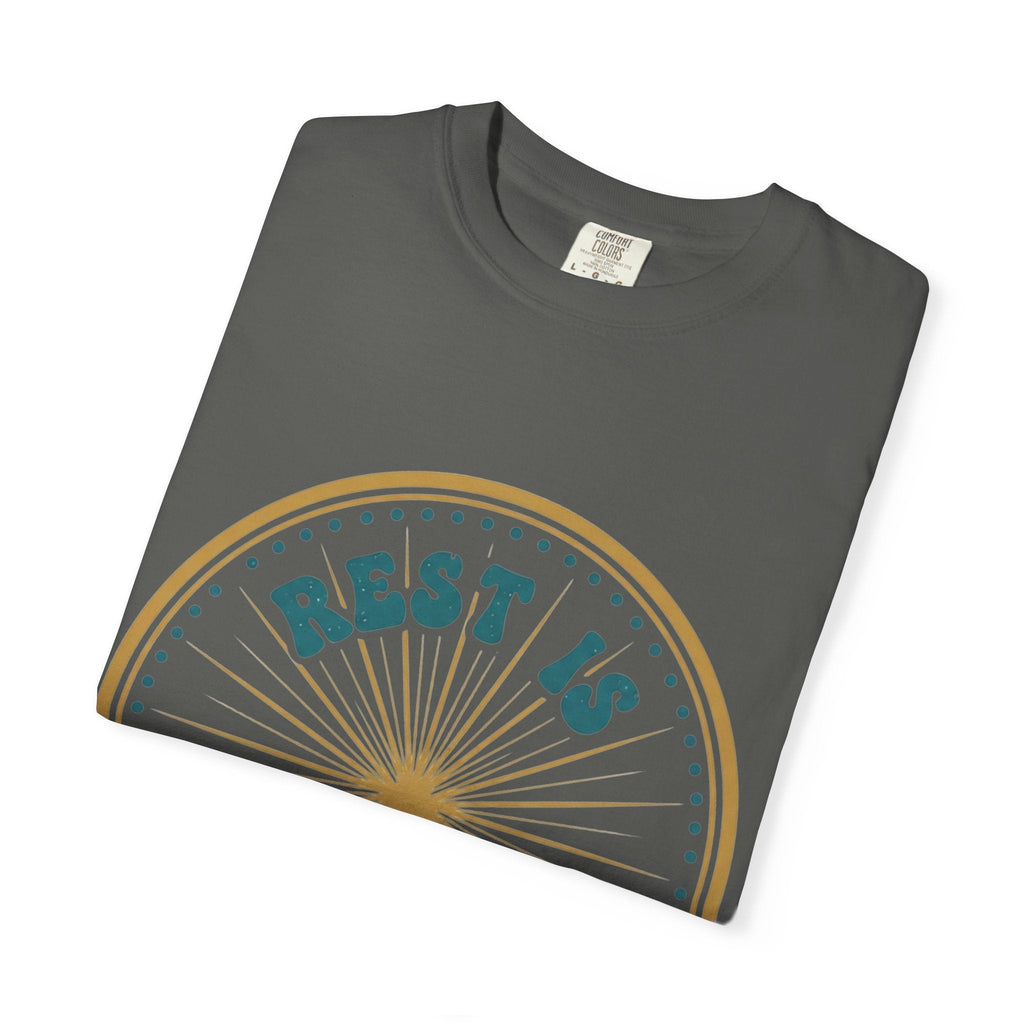 Rest Is Productive T-Shirt — Rest Well. Rise Strong. Back Graphic Tee - Good Life Goods