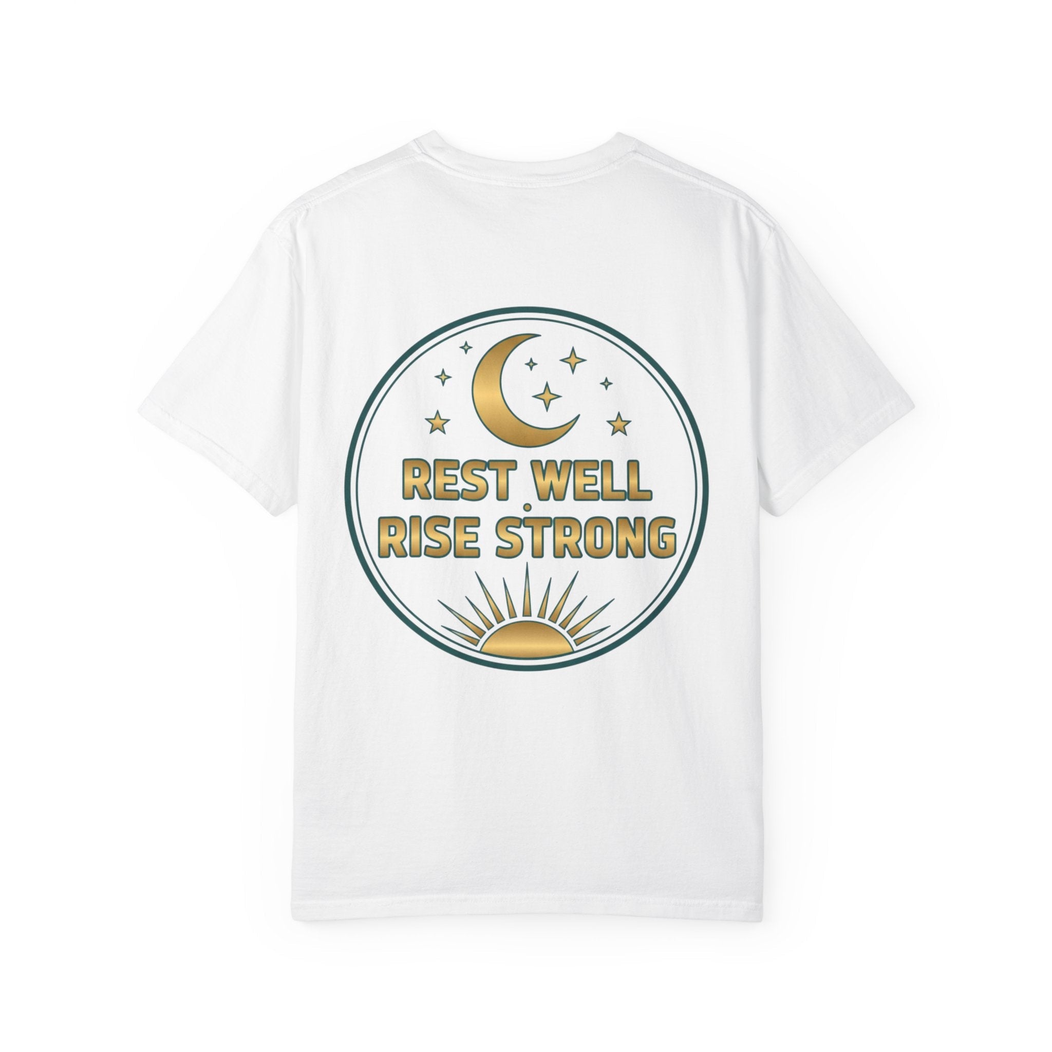 Rest Is Productive T-Shirt — Rest Well. Rise Strong. Back Graphic Tee - Good Life Goods