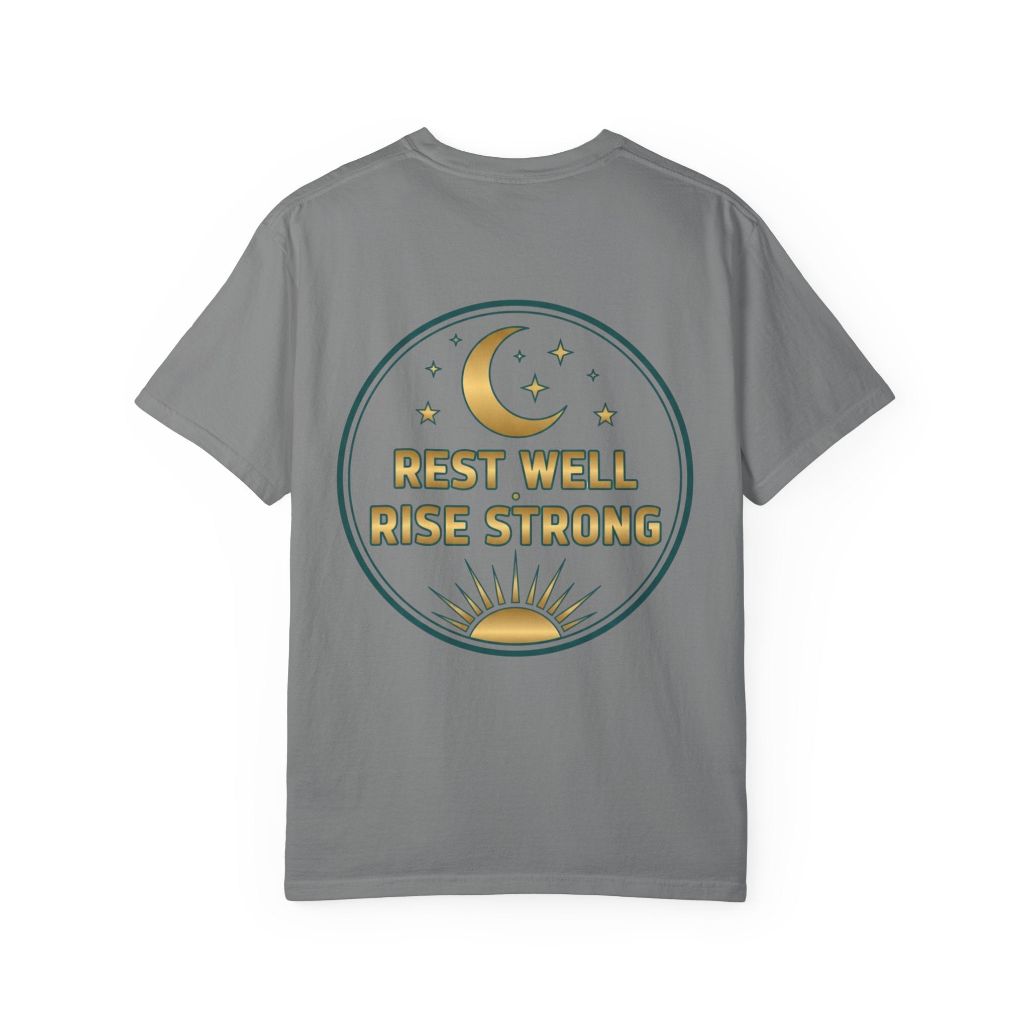 Rest Is Productive T-Shirt — Rest Well. Rise Strong. Back Graphic Tee - Good Life Goods
