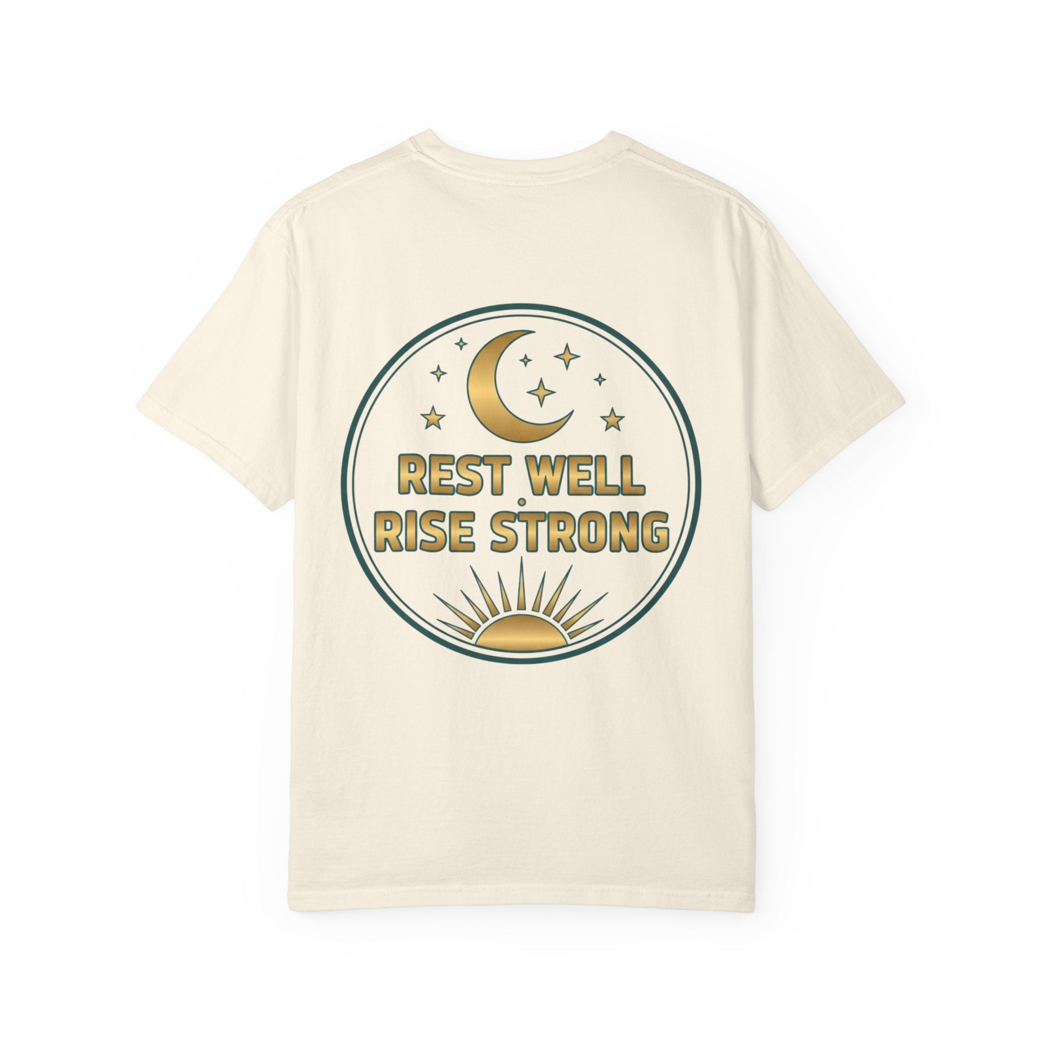 Rest Is Productive T-Shirt — Rest Well. Rise Strong. Back Graphic Tee - Good Life Goods