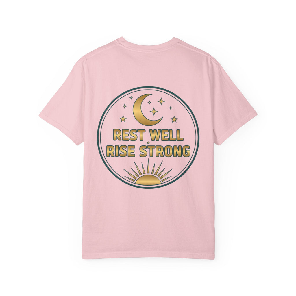 Rest Is Productive T-Shirt — Rest Well. Rise Strong. Back Graphic Tee - Good Life Goods