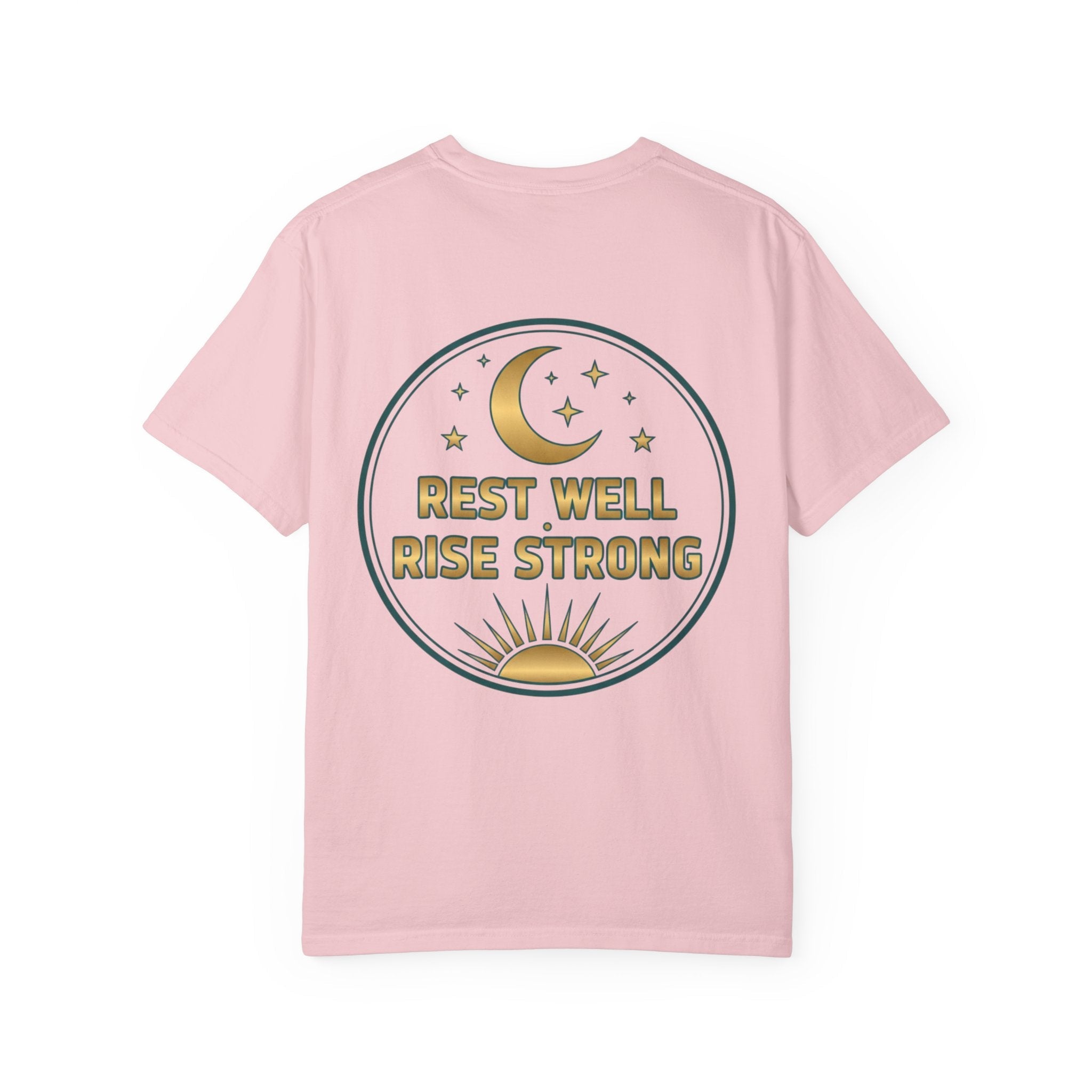 Rest Is Productive T-Shirt — Rest Well. Rise Strong. Back Graphic Tee - Good Life Goods