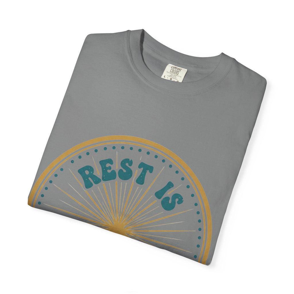 Rest Is Productive T-Shirt — Rest Well. Rise Strong. Back Graphic Tee - Good Life Goods
