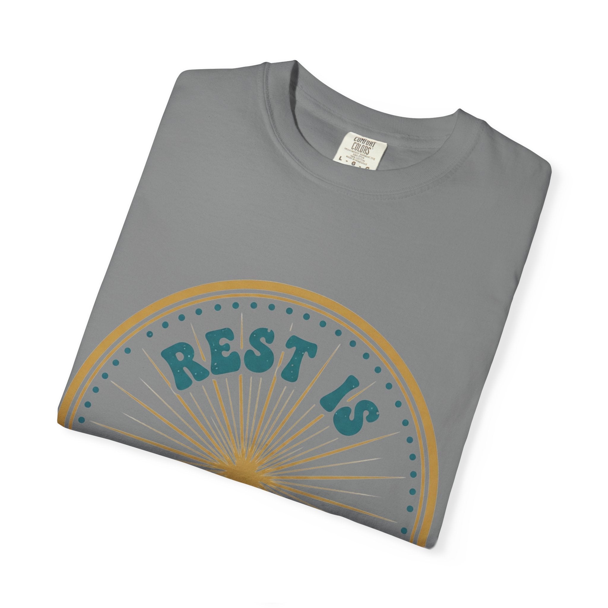 Rest Is Productive T-Shirt — Rest Well. Rise Strong. Back Graphic Tee - Good Life Goods