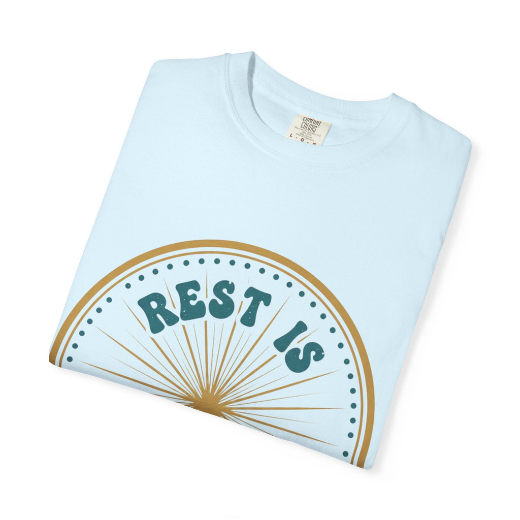 Rest Is Productive T-Shirt — Rest Well. Rise Strong. Back Graphic Tee - Good Life Goods