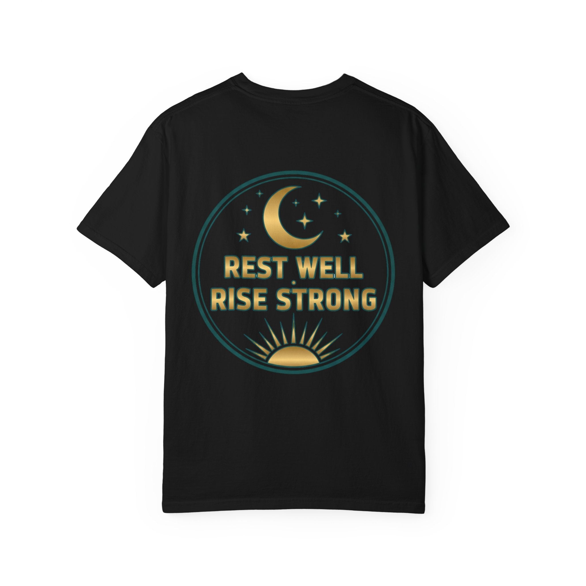 Rest Is Productive T-Shirt — Rest Well. Rise Strong. Back Graphic Tee - Good Life Goods