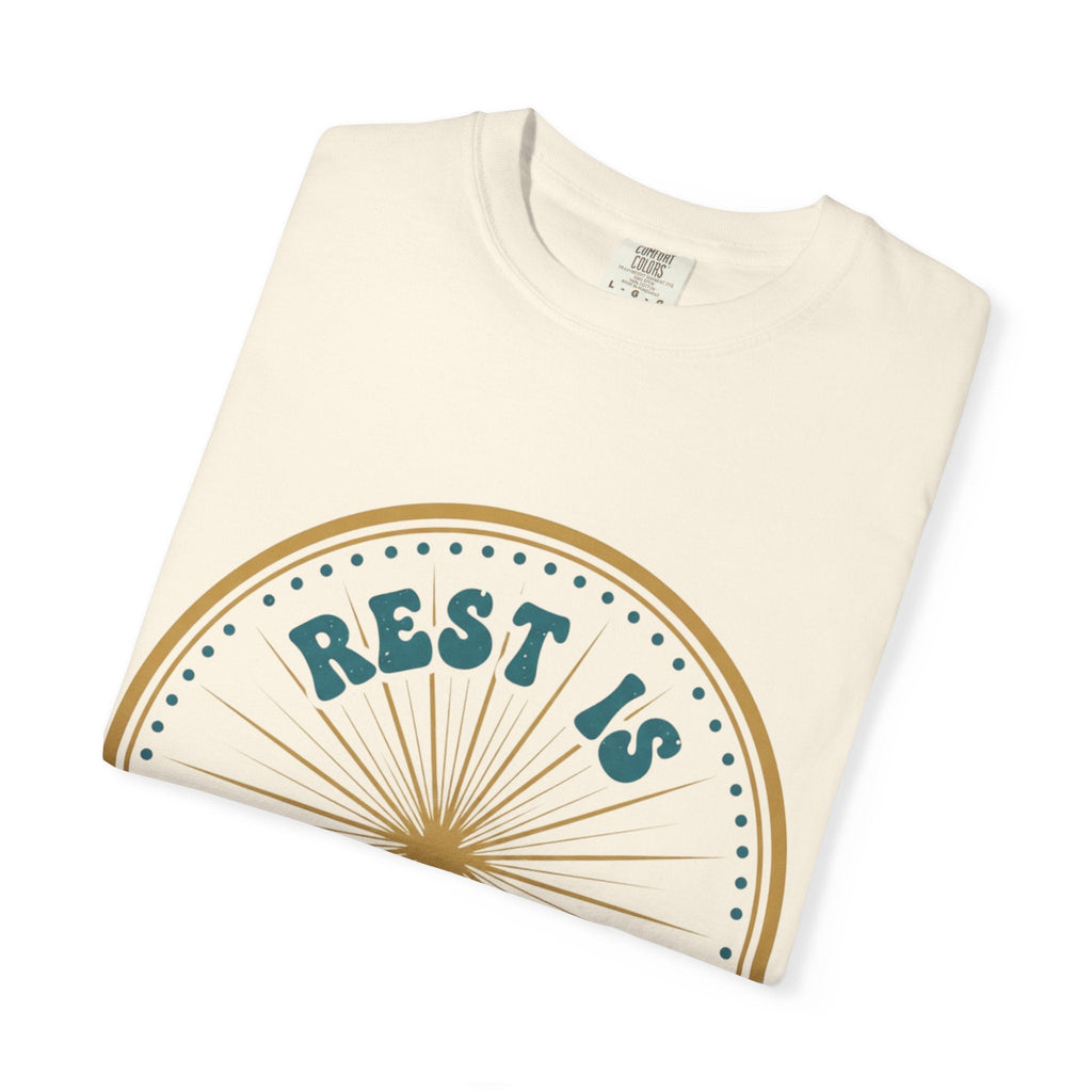 Rest Is Productive T-Shirt — Rest Well. Rise Strong. Back Graphic Tee - Good Life Goods