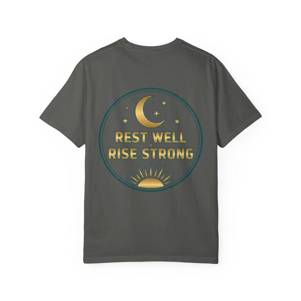 Rest Is Productive T-Shirt — Rest Well. Rise Strong. Back Graphic Tee - Good Life Goods