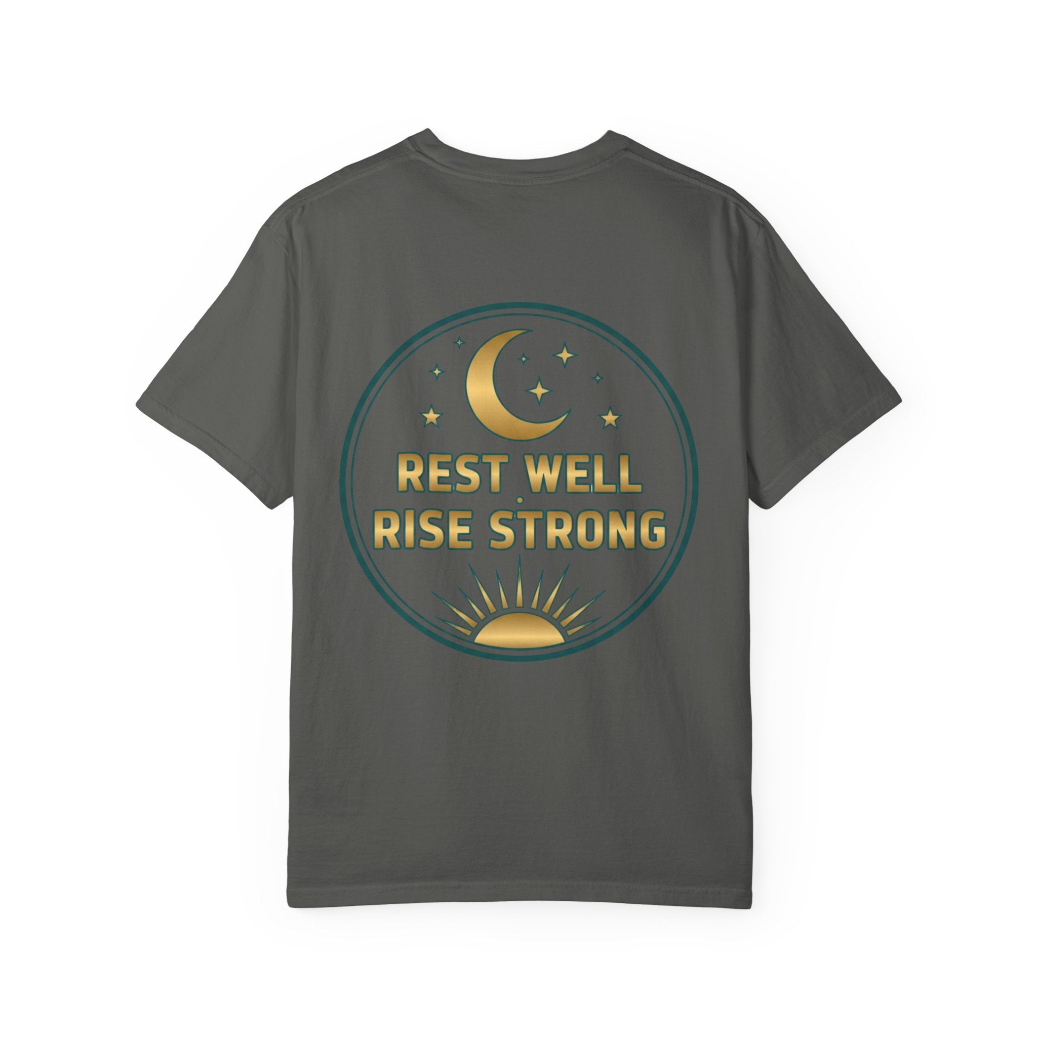 Rest Is Productive T-Shirt — Rest Well. Rise Strong. Back Graphic Tee - Good Life Goods
