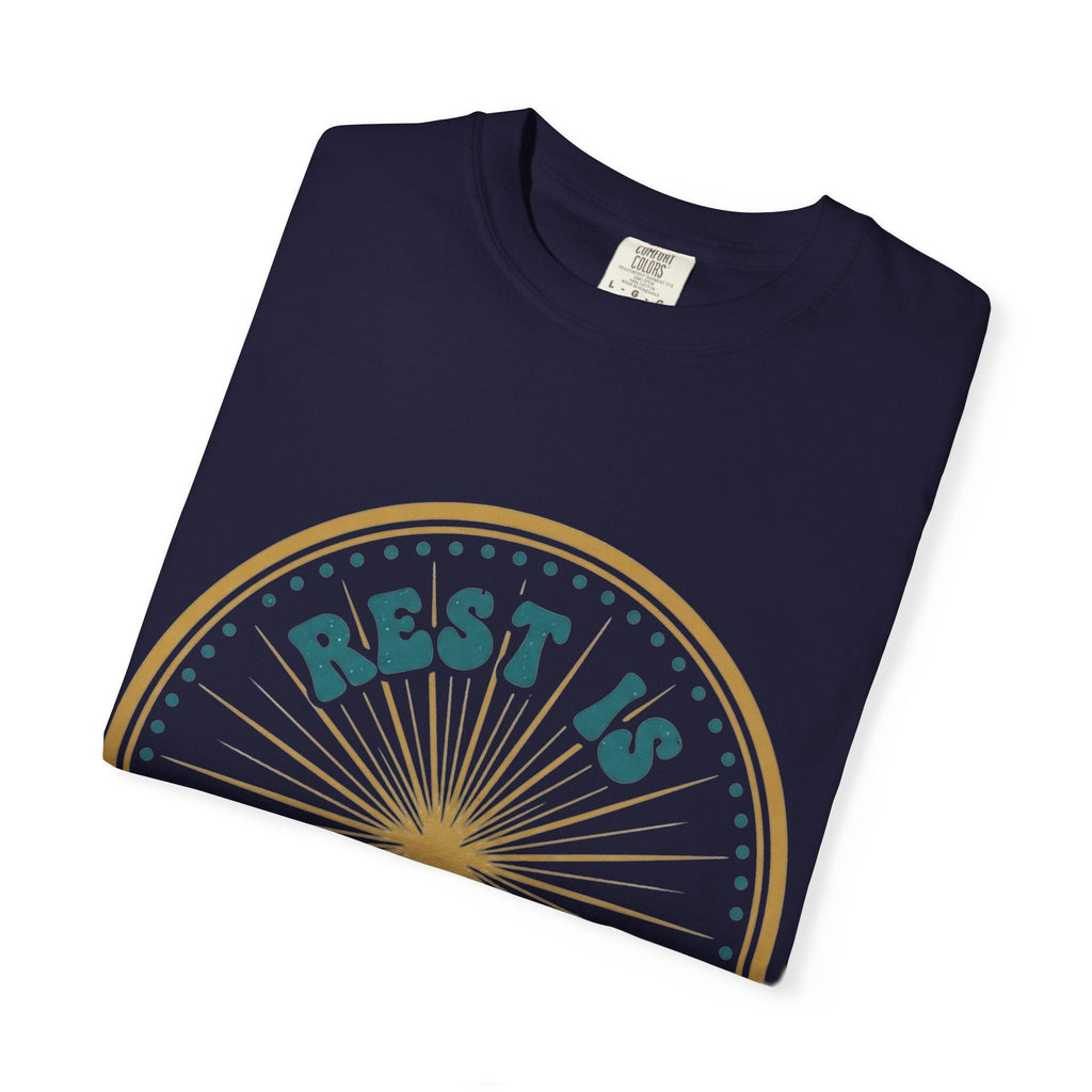 Rest Is Productive T-Shirt — Rest Well. Rise Strong. Back Graphic Tee - Good Life Goods