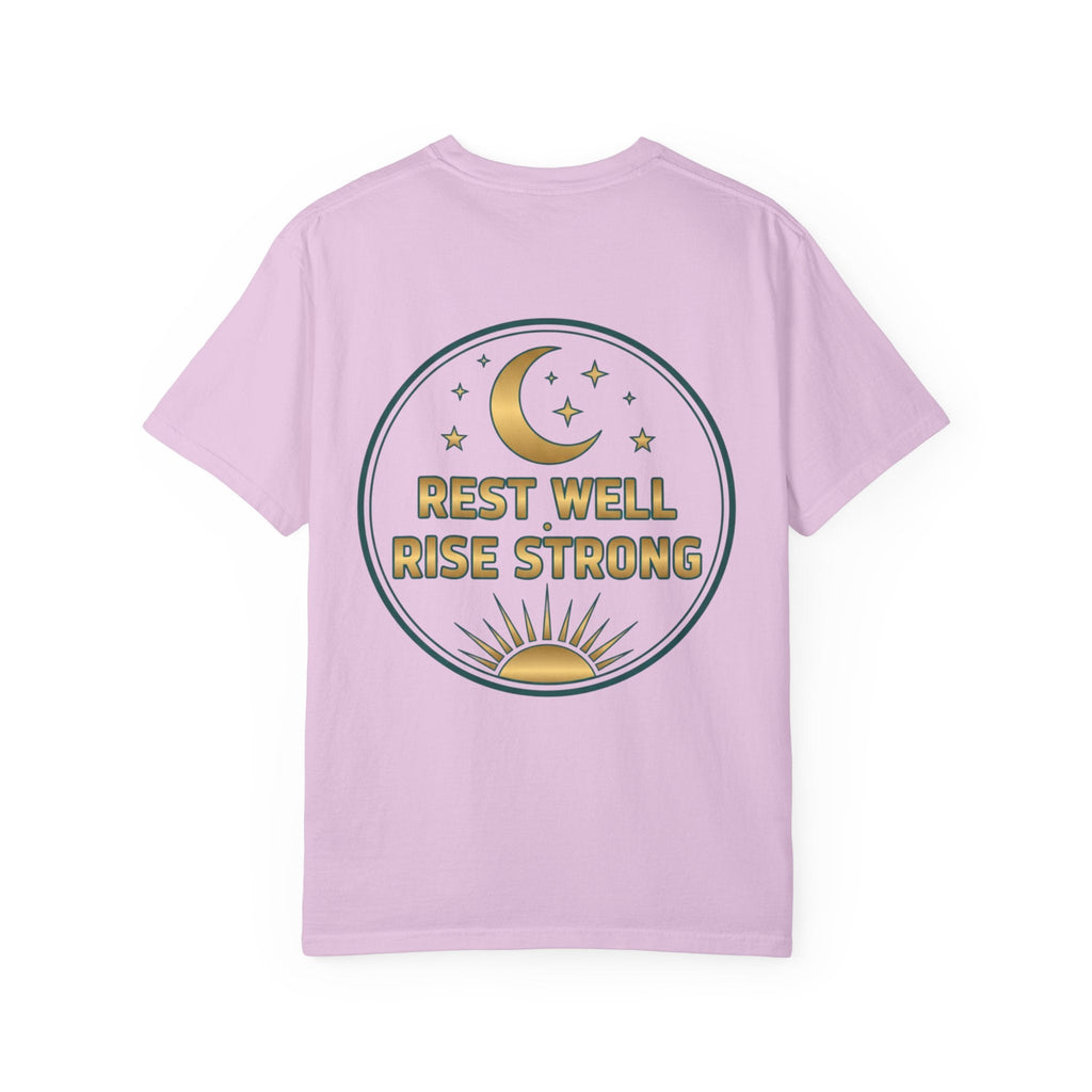 Rest Is Productive T-Shirt — Rest Well. Rise Strong. Back Graphic Tee - Good Life Goods