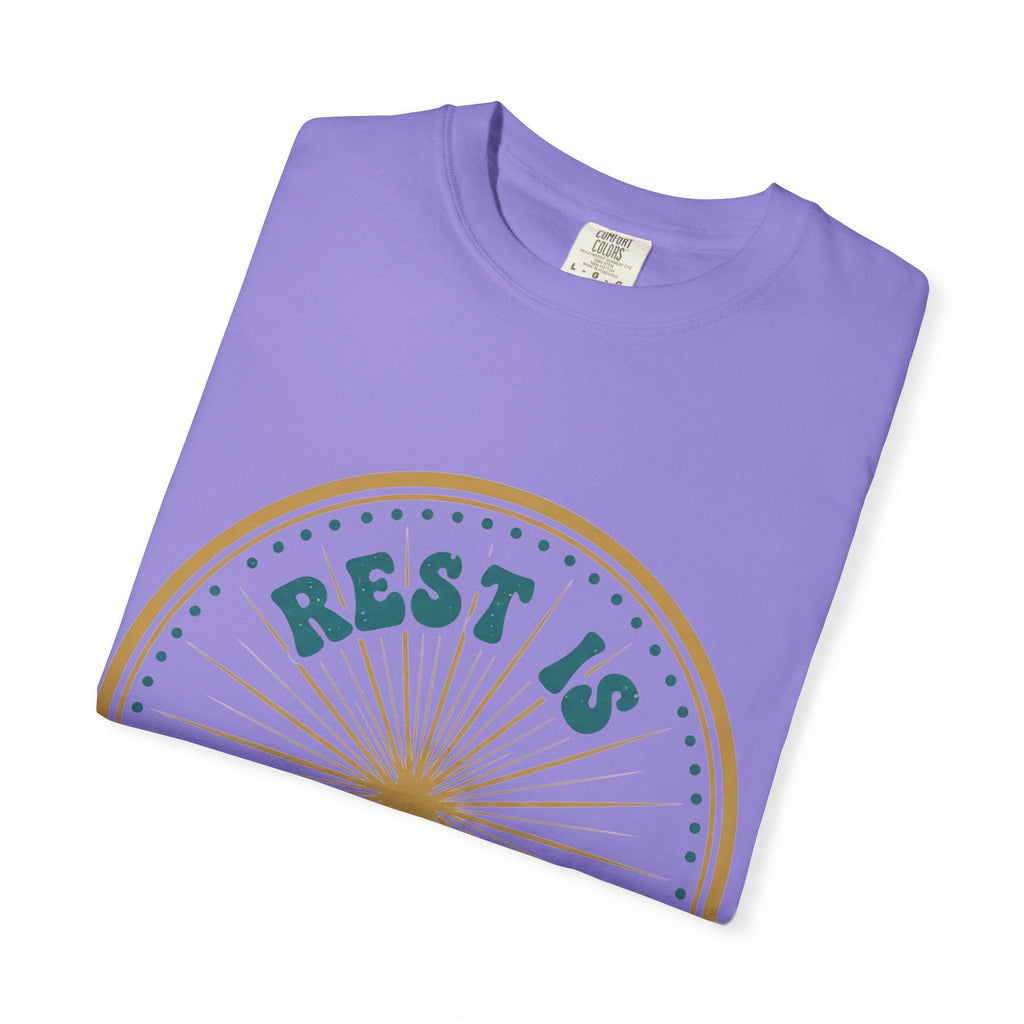 Rest Is Productive T-Shirt — Rest Well. Rise Strong. Back Graphic Tee - Good Life Goods