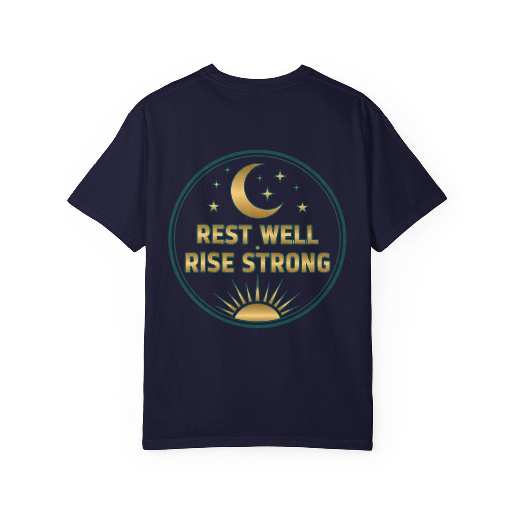 Rest Is Productive T-Shirt — Rest Well. Rise Strong. Back Graphic Tee - Good Life Goods
