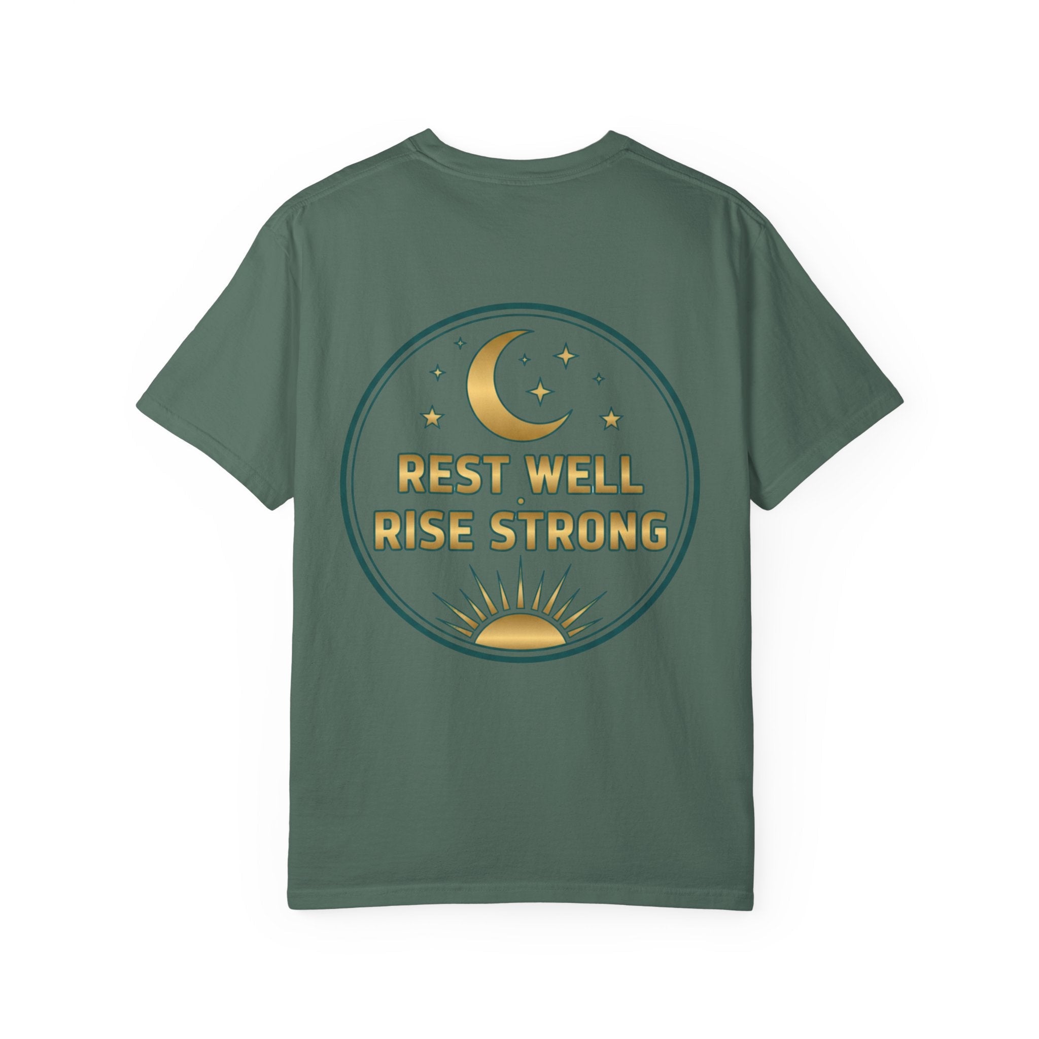 Rest Is Productive T-Shirt — Rest Well. Rise Strong. Back Graphic Tee - Good Life Goods