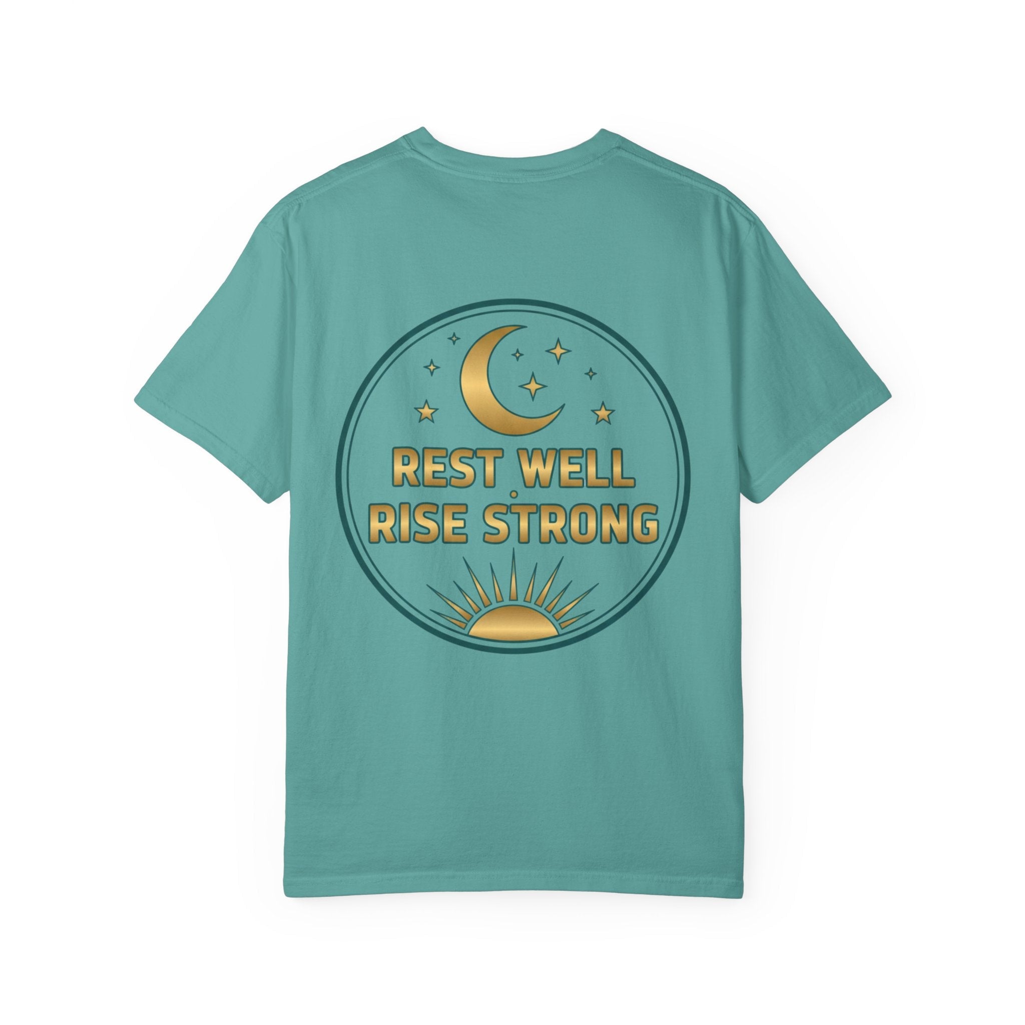 Rest Is Productive T-Shirt — Rest Well. Rise Strong. Back Graphic Tee - Good Life Goods