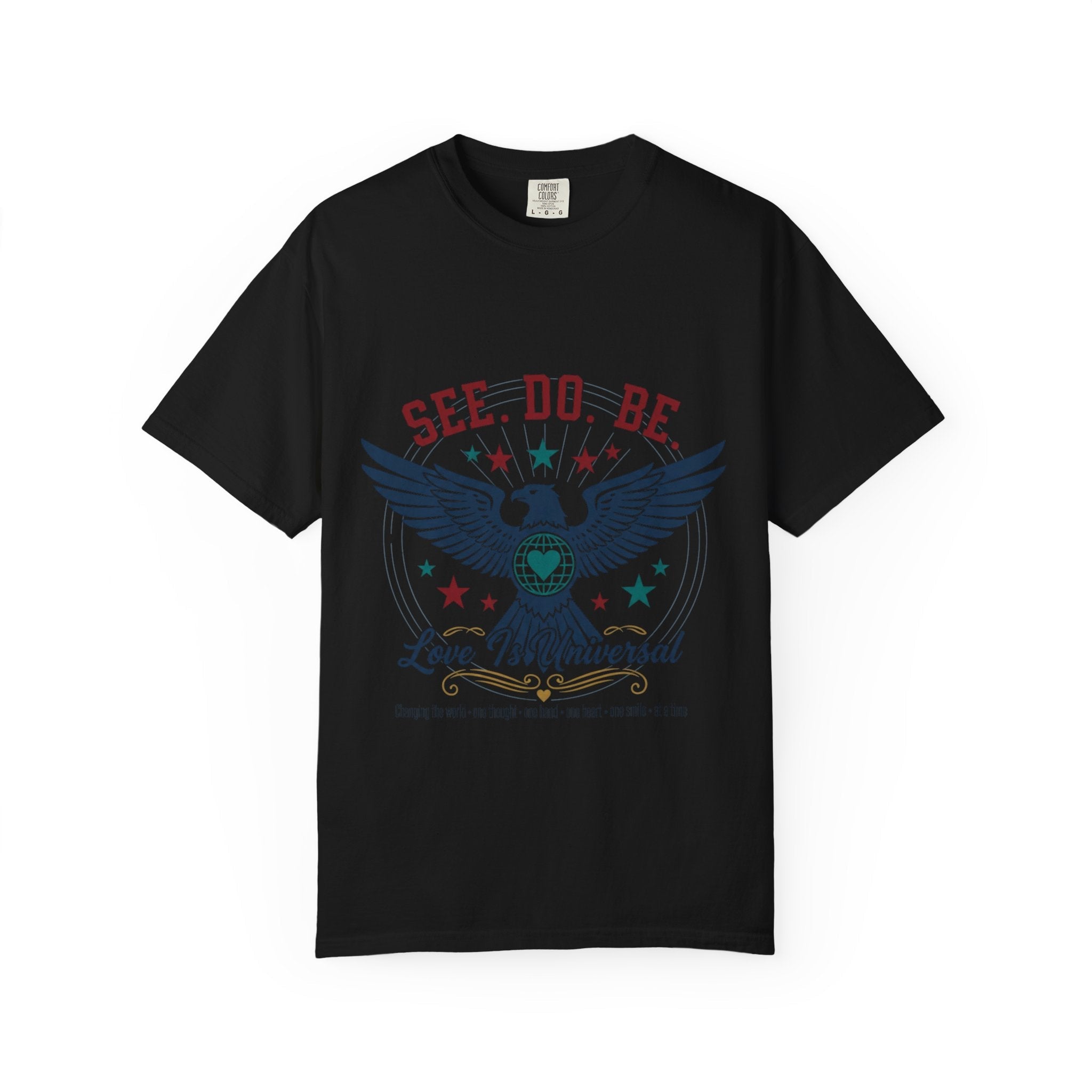 SEE. DO. BE. Eagle Graphic T-Shirt — Vintage Patriot Americana Tee - Good Life Goods
