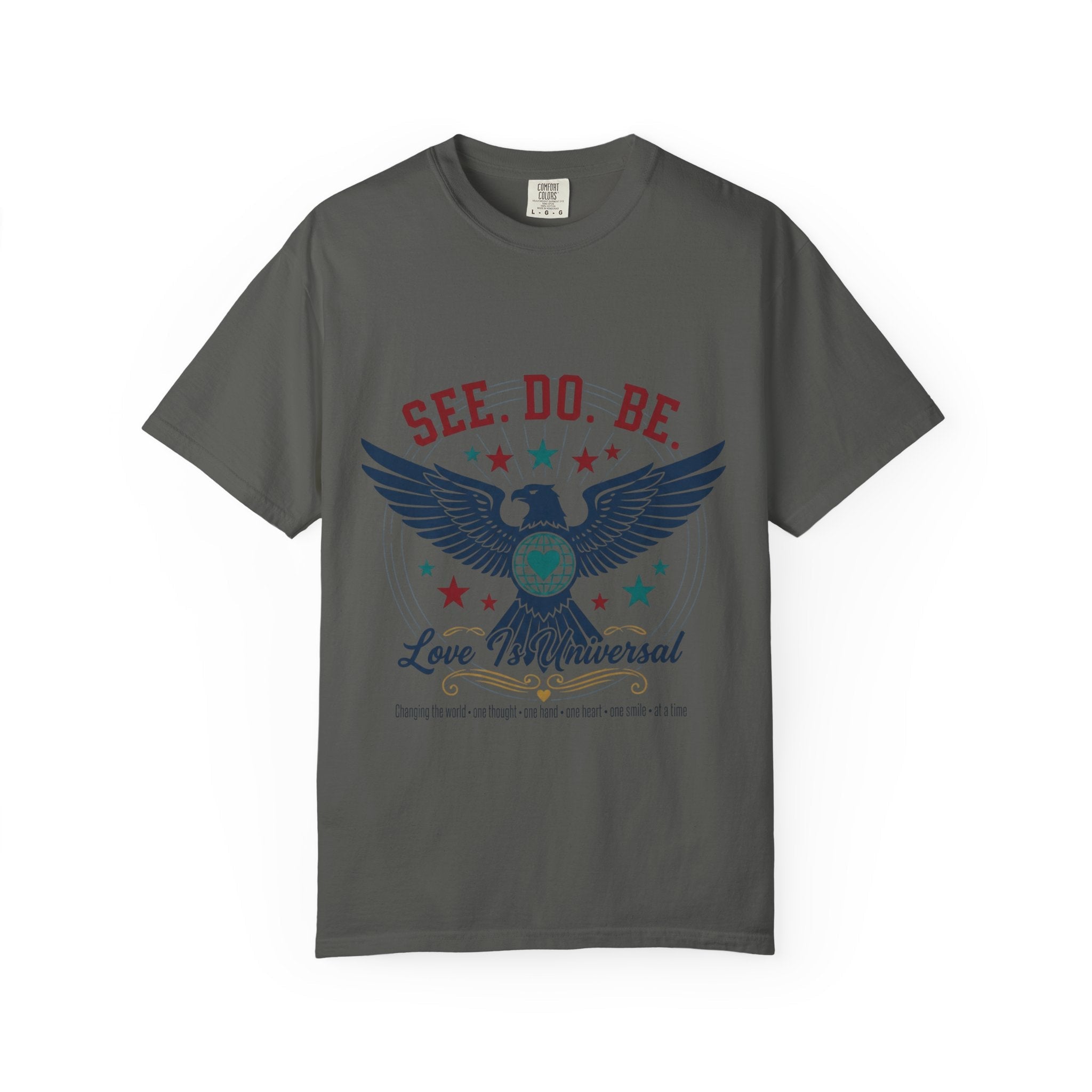 SEE. DO. BE. Eagle Graphic T-Shirt — Vintage Patriot Americana Tee - Good Life Goods