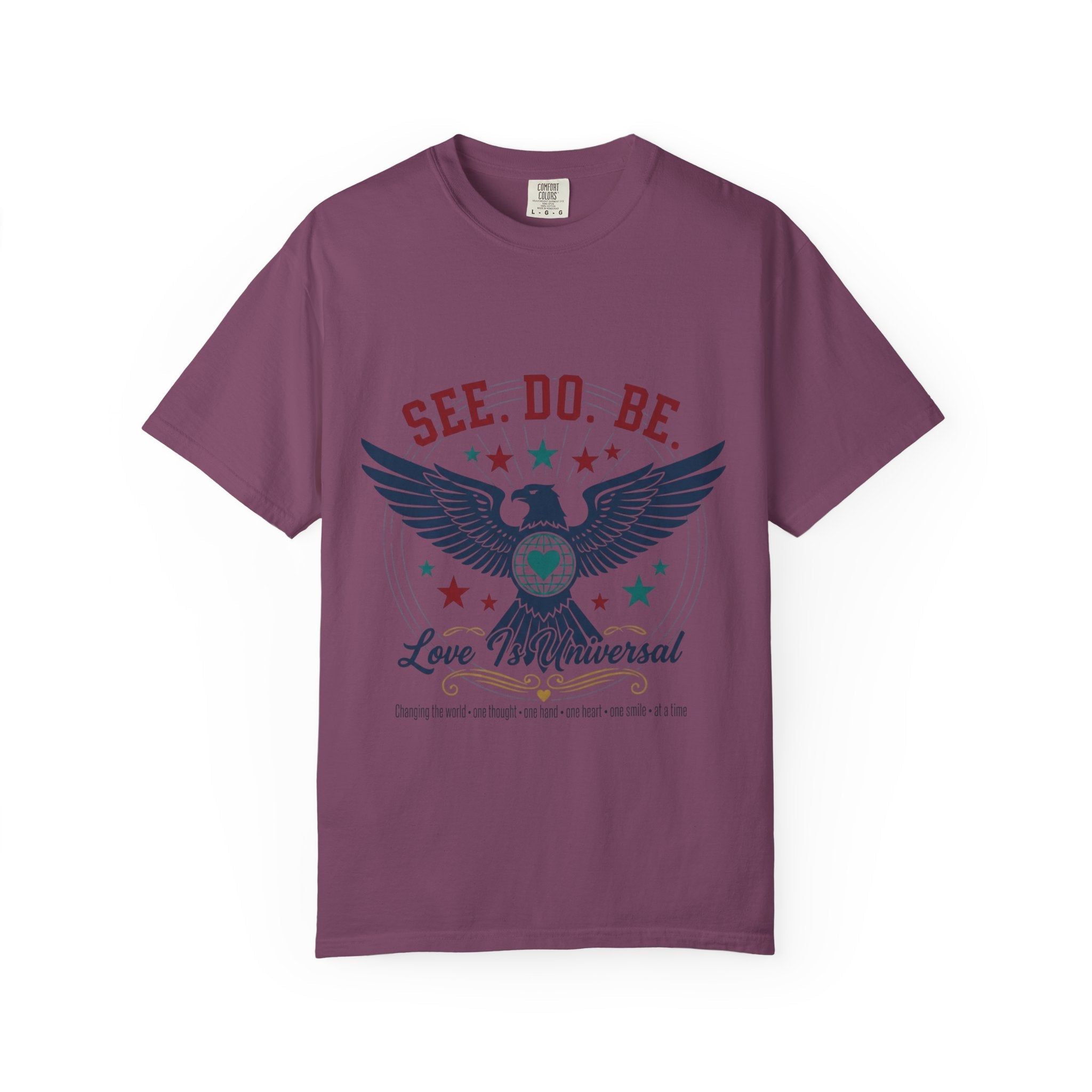 SEE. DO. BE. Eagle Graphic T-Shirt — Vintage Patriot Americana Tee - Good Life Goods