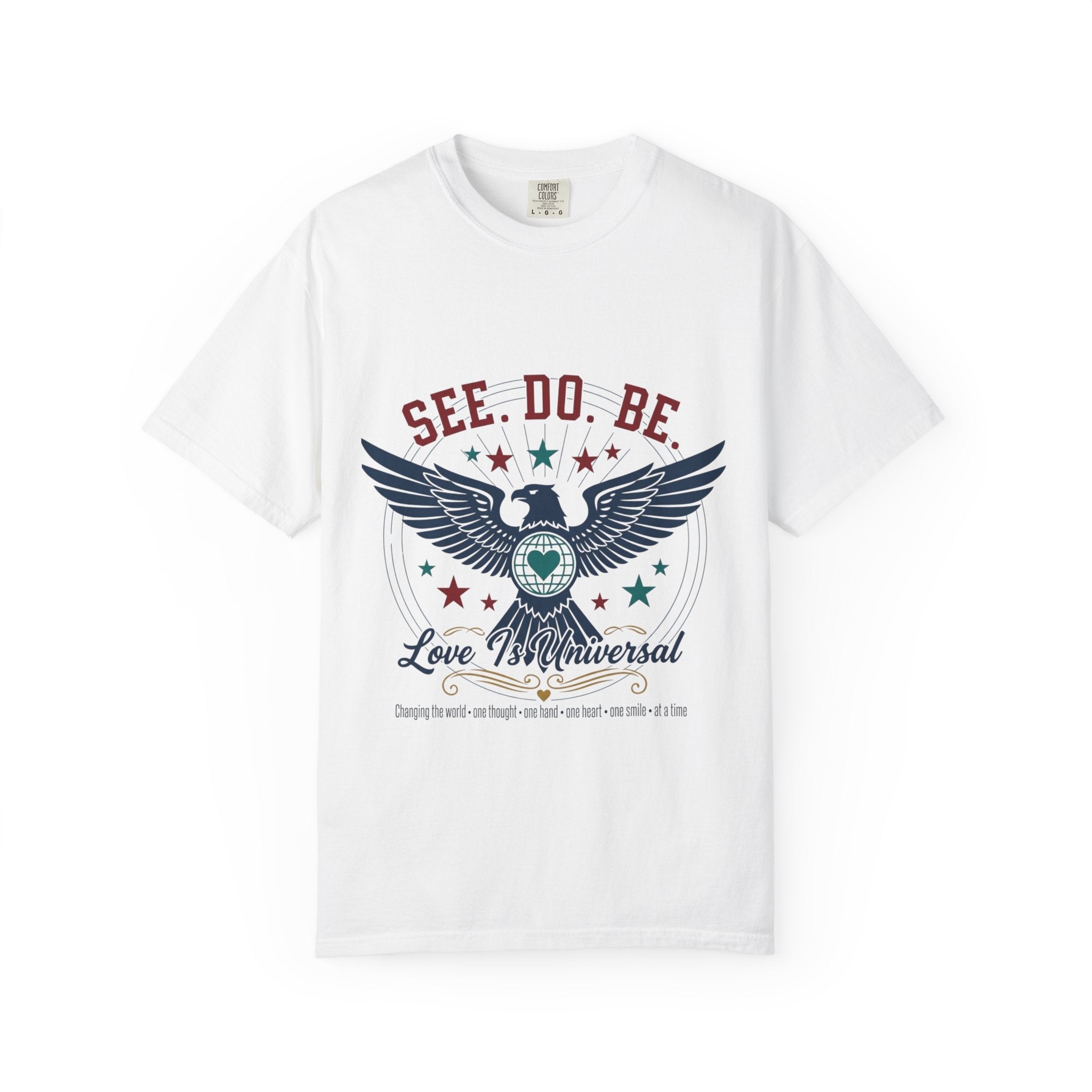 SEE. DO. BE. Eagle Graphic T-Shirt — Vintage Patriot Americana Tee - Good Life Goods