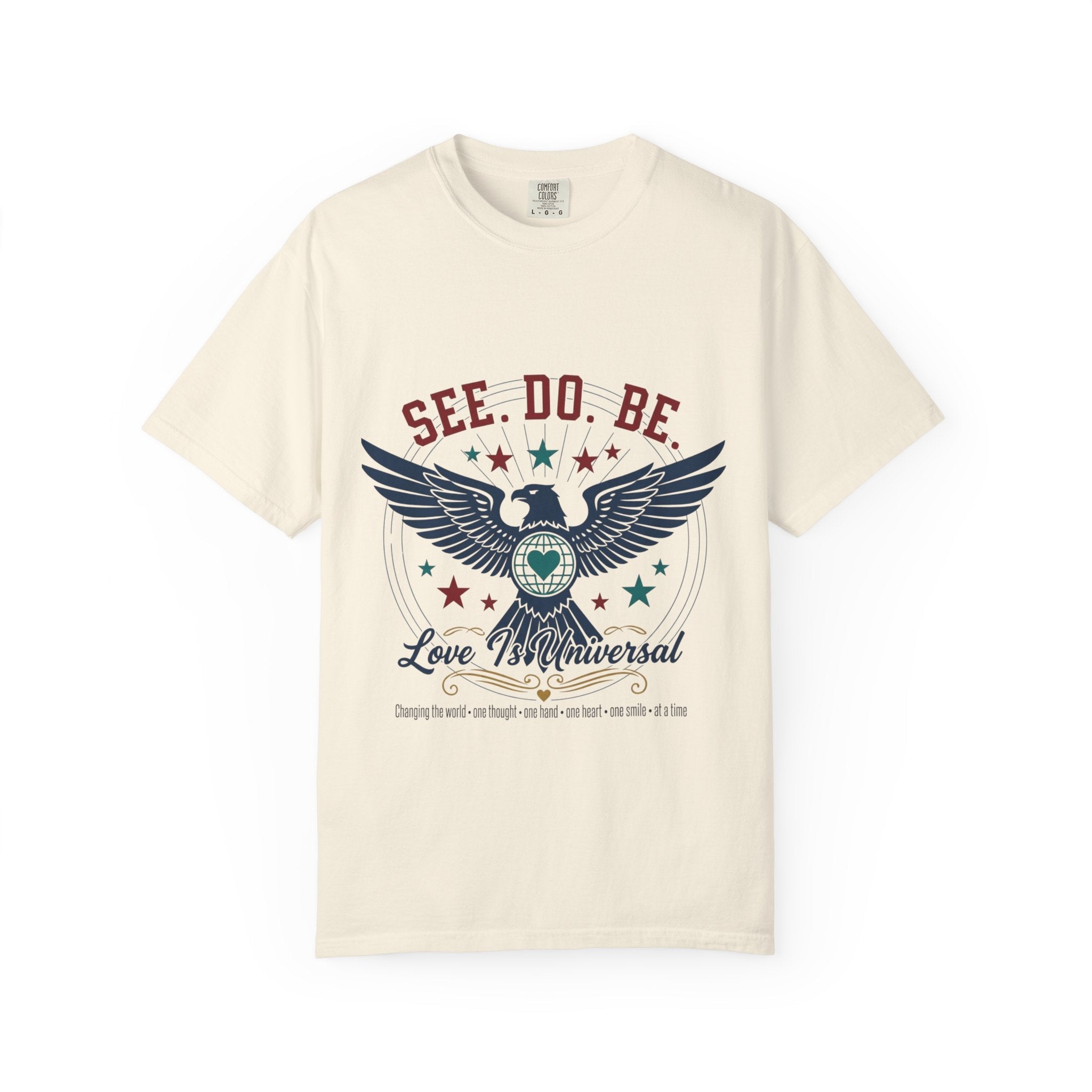 SEE. DO. BE. Eagle Graphic T-Shirt — Vintage Patriot Americana Tee - Good Life Goods