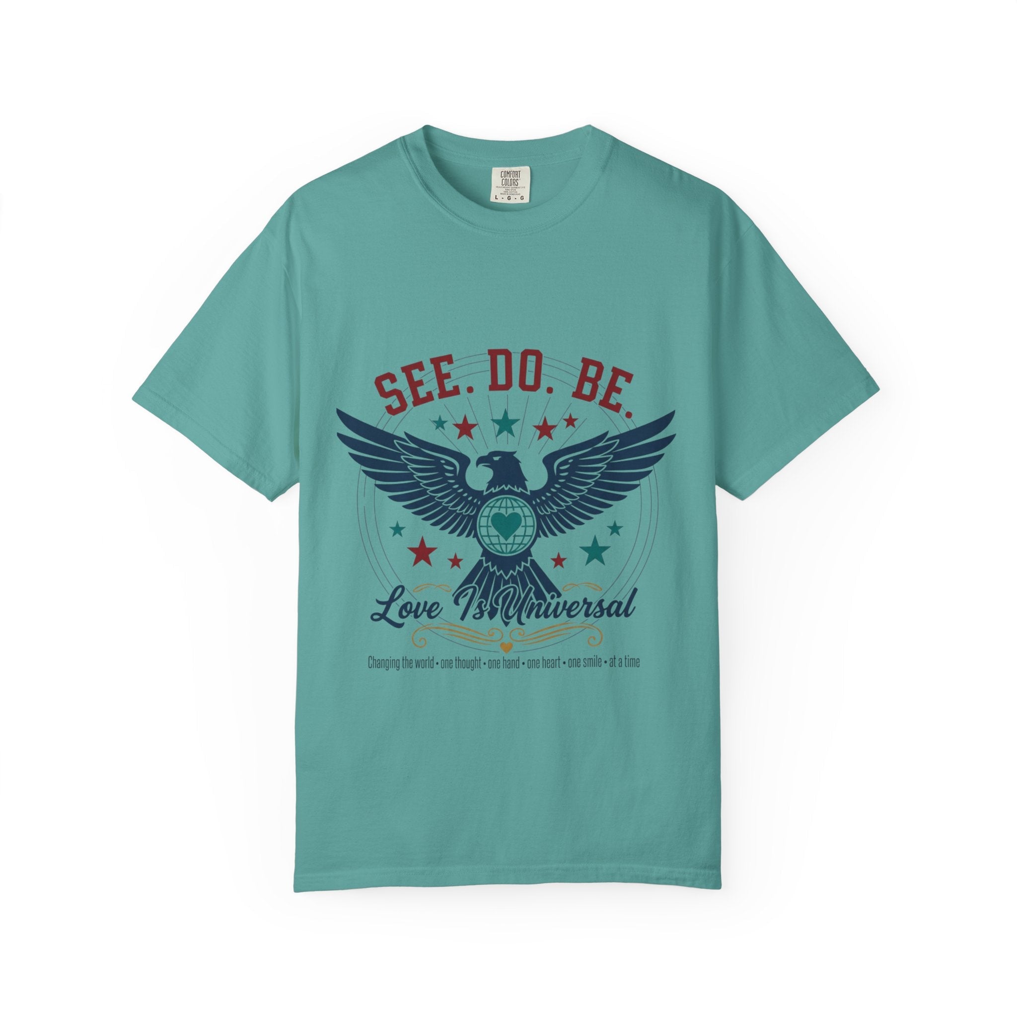 SEE. DO. BE. Eagle Graphic T-Shirt — Vintage Patriot Americana Tee - Good Life Goods