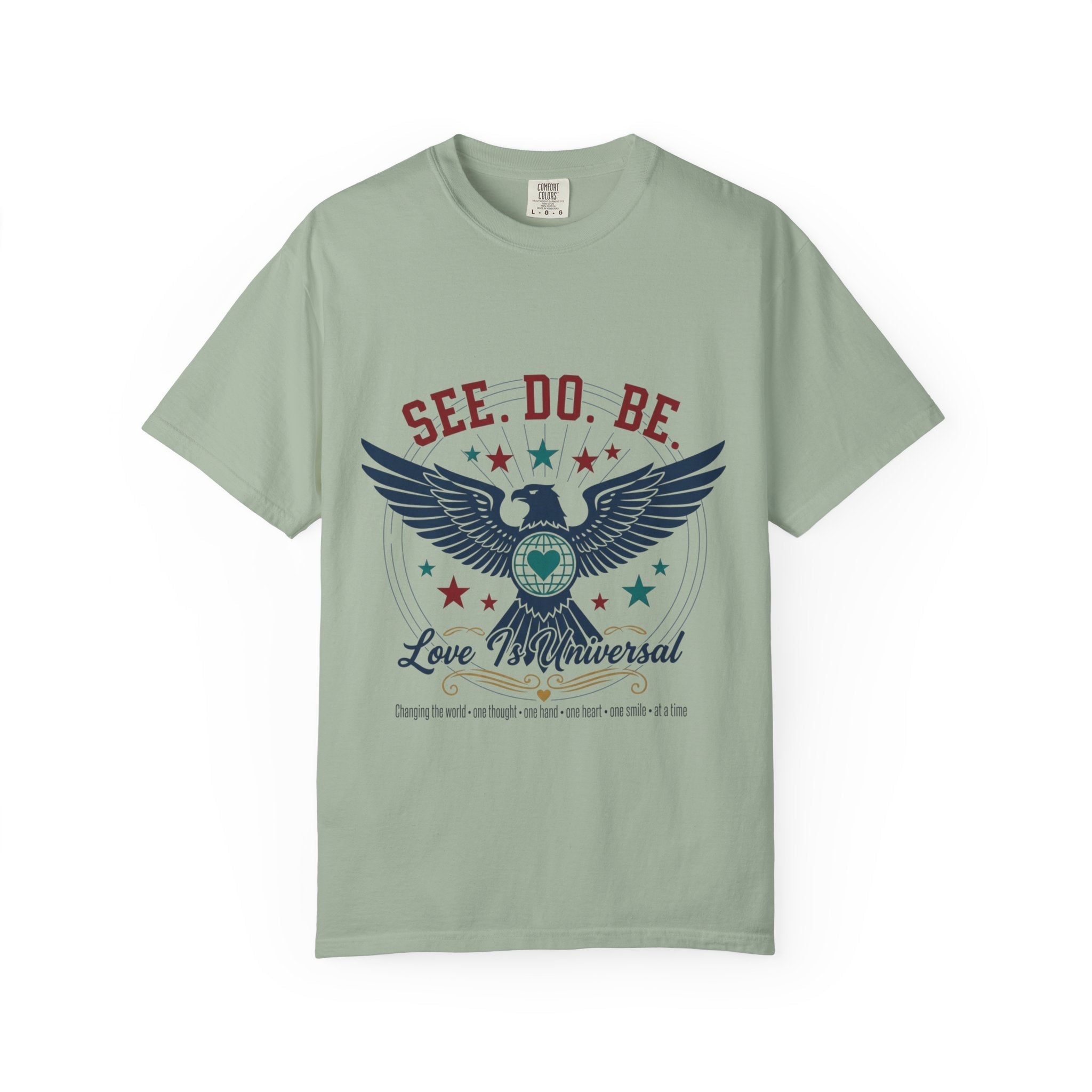 SEE. DO. BE. Eagle Graphic T-Shirt — Vintage Patriot Americana Tee - Good Life Goods
