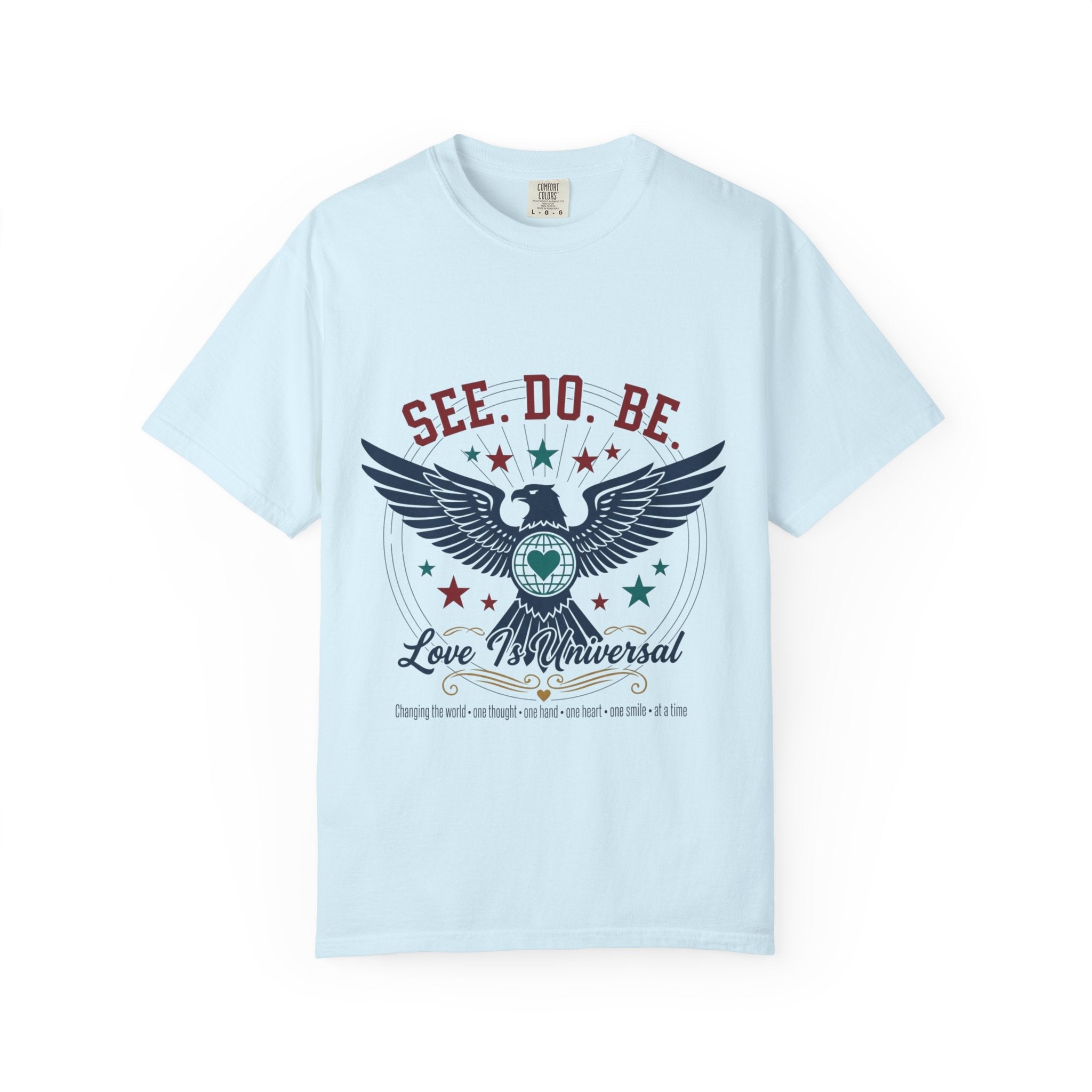 SEE. DO. BE. Eagle Graphic T-Shirt — Vintage Patriot Americana Tee - Good Life Goods