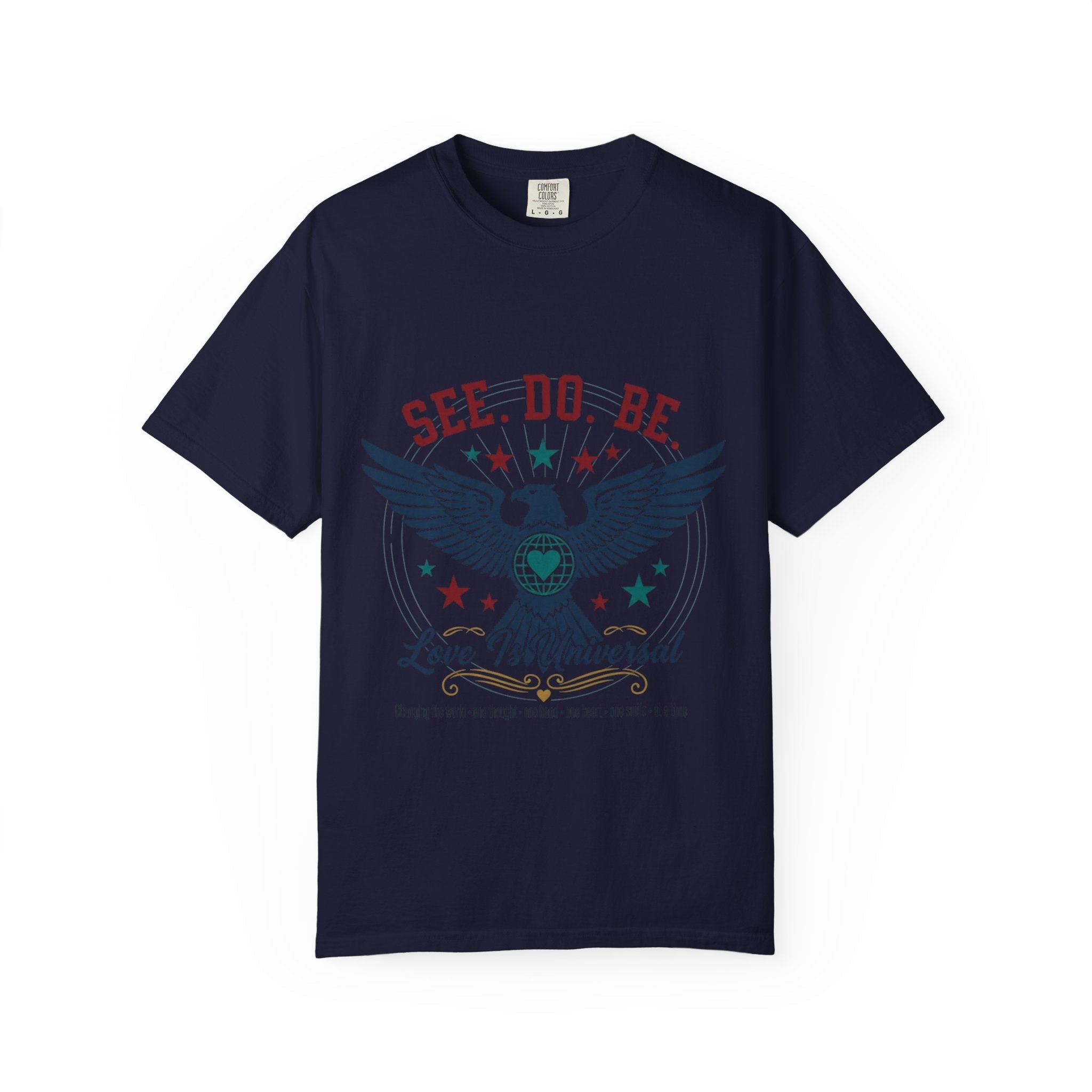 SEE. DO. BE. Eagle Graphic T-Shirt — Vintage Patriot Americana Tee - Good Life Goods