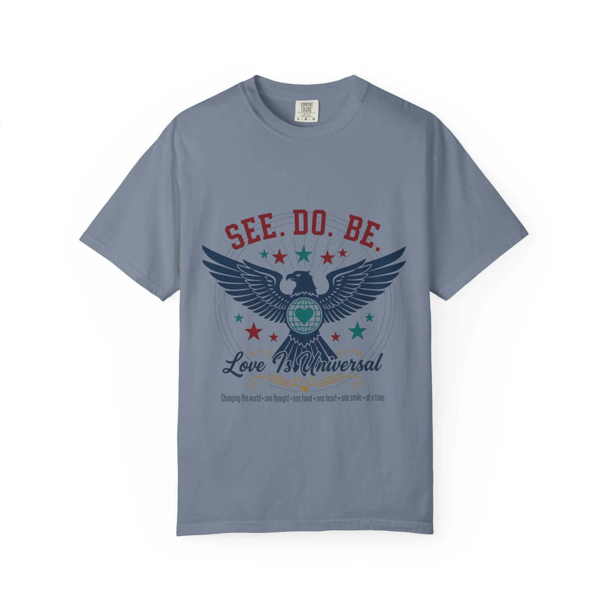 SEE. DO. BE. Eagle Graphic T-Shirt — Vintage Patriot Americana Tee - Good Life Goods