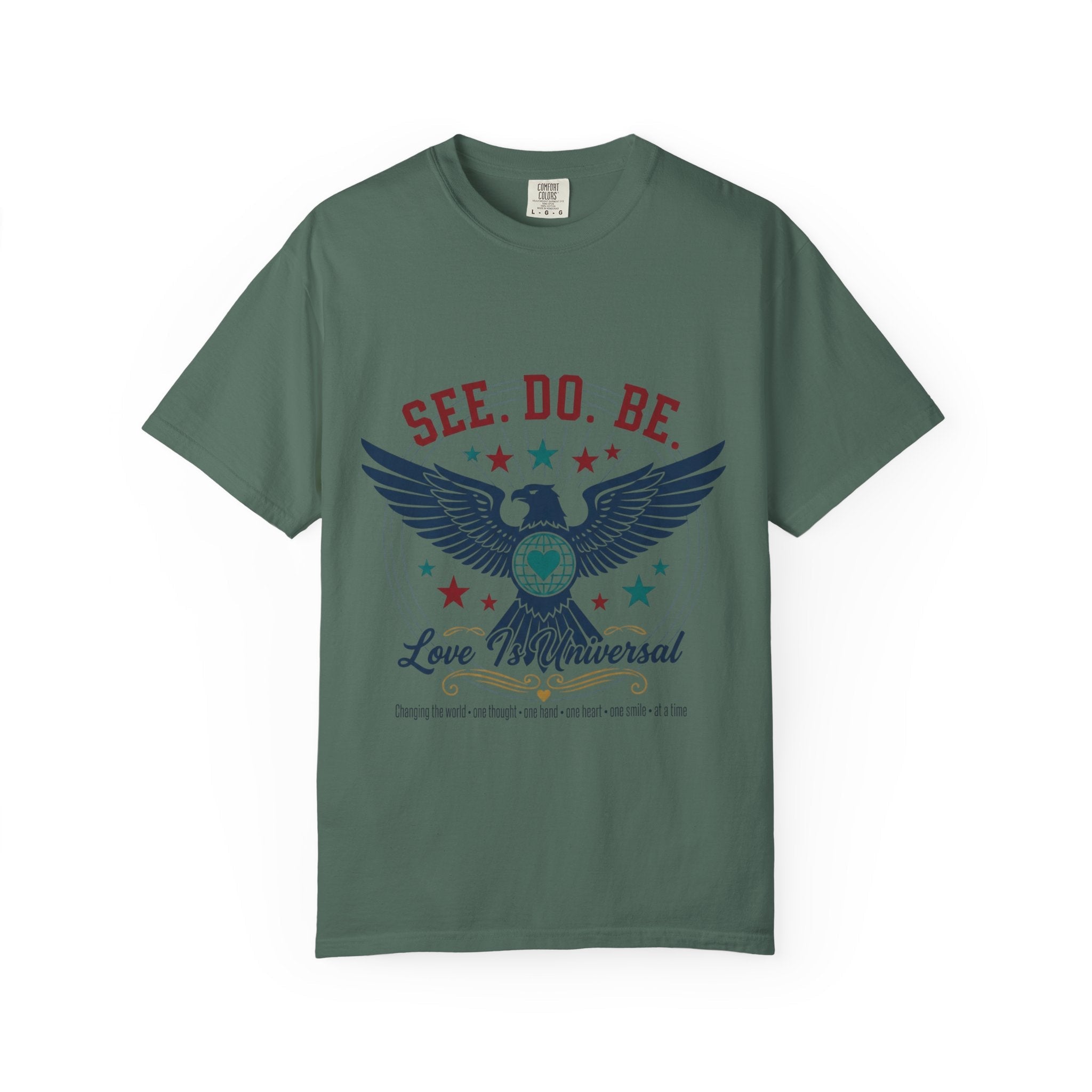 SEE. DO. BE. Eagle Graphic T-Shirt — Vintage Patriot Americana Tee - Good Life Goods