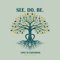 See. Do. Be. Embroidered Explorer Sling Bag — Tree of Life, 'Love Is Universal' Travel Crossbody - Good Life Goods